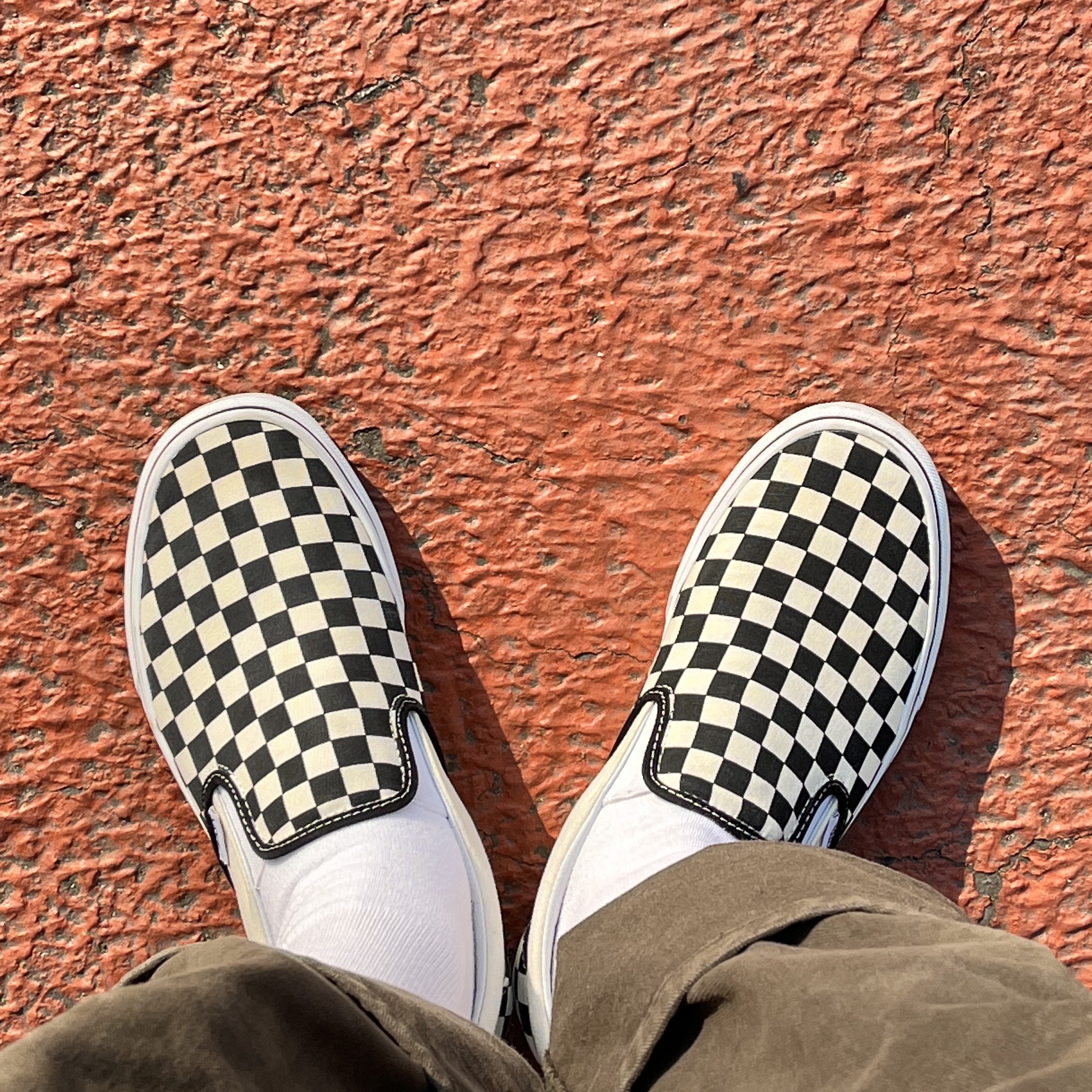 Vans Slip-On ComfyCush Checkerboard 착용 스타일