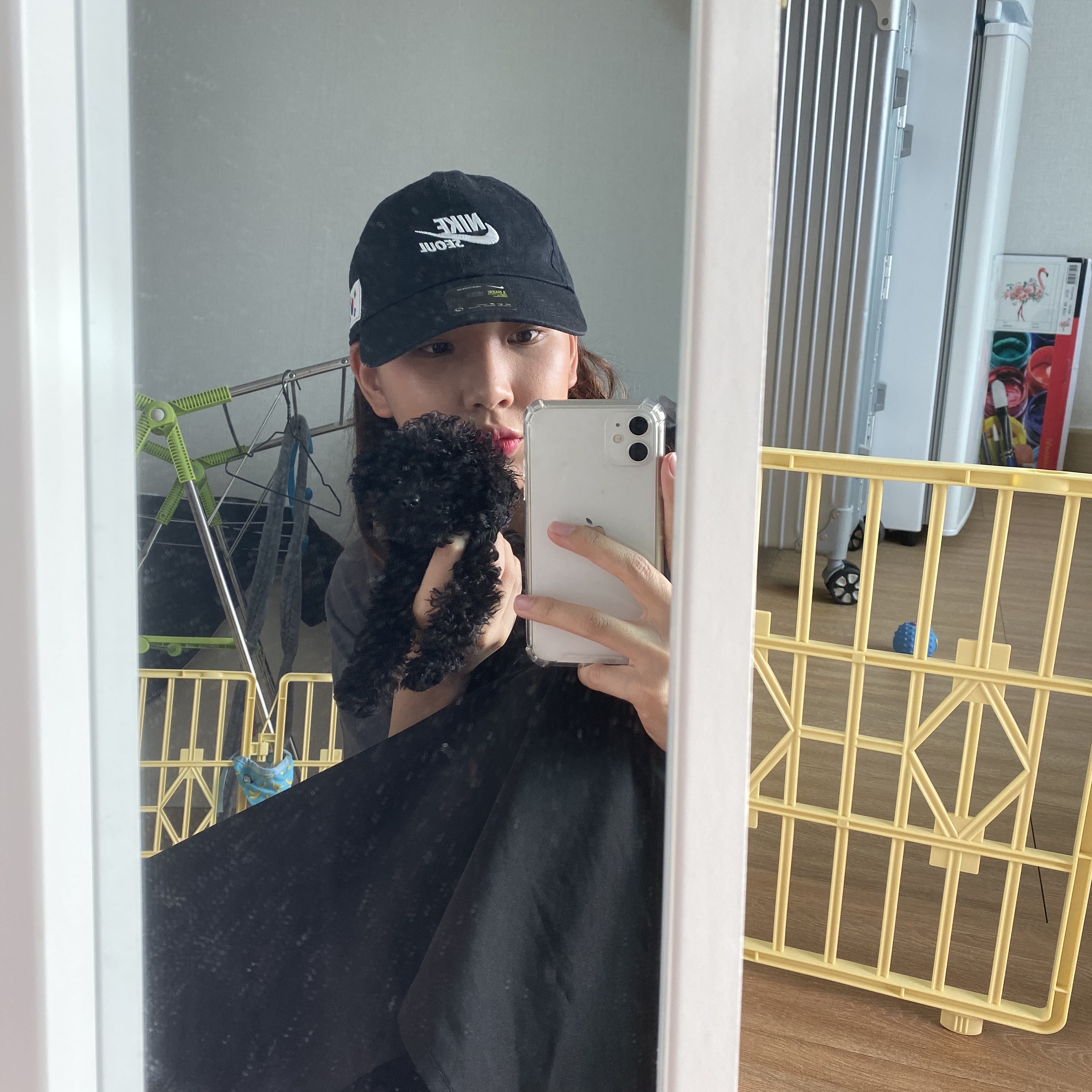 Nike H86 Korea Cap Black 착용 스타일 - 2