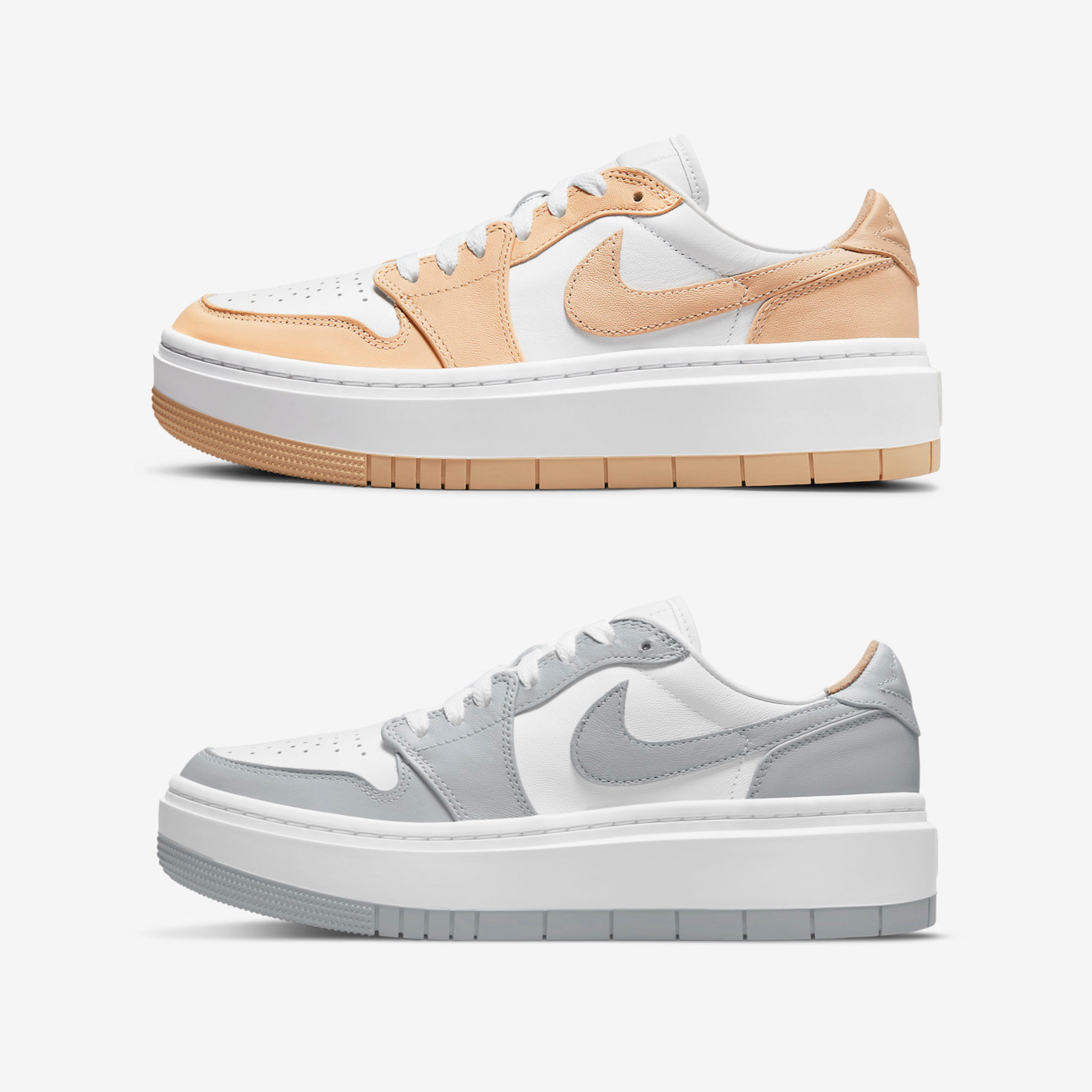 (W) Jordan 1 Elevate Low White and Wolf Grey, (W) Jordan 1 Elevate Low White Onyx 착용 스타일 - 3