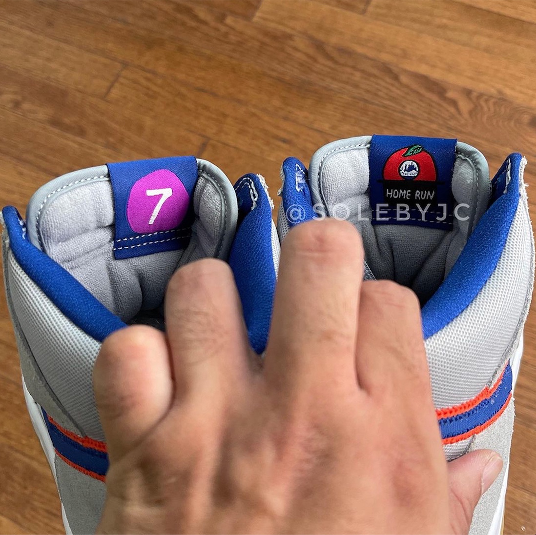Nike SB Dunk High PRM Rush Blue and Team Orange 착용 스타일 - 4