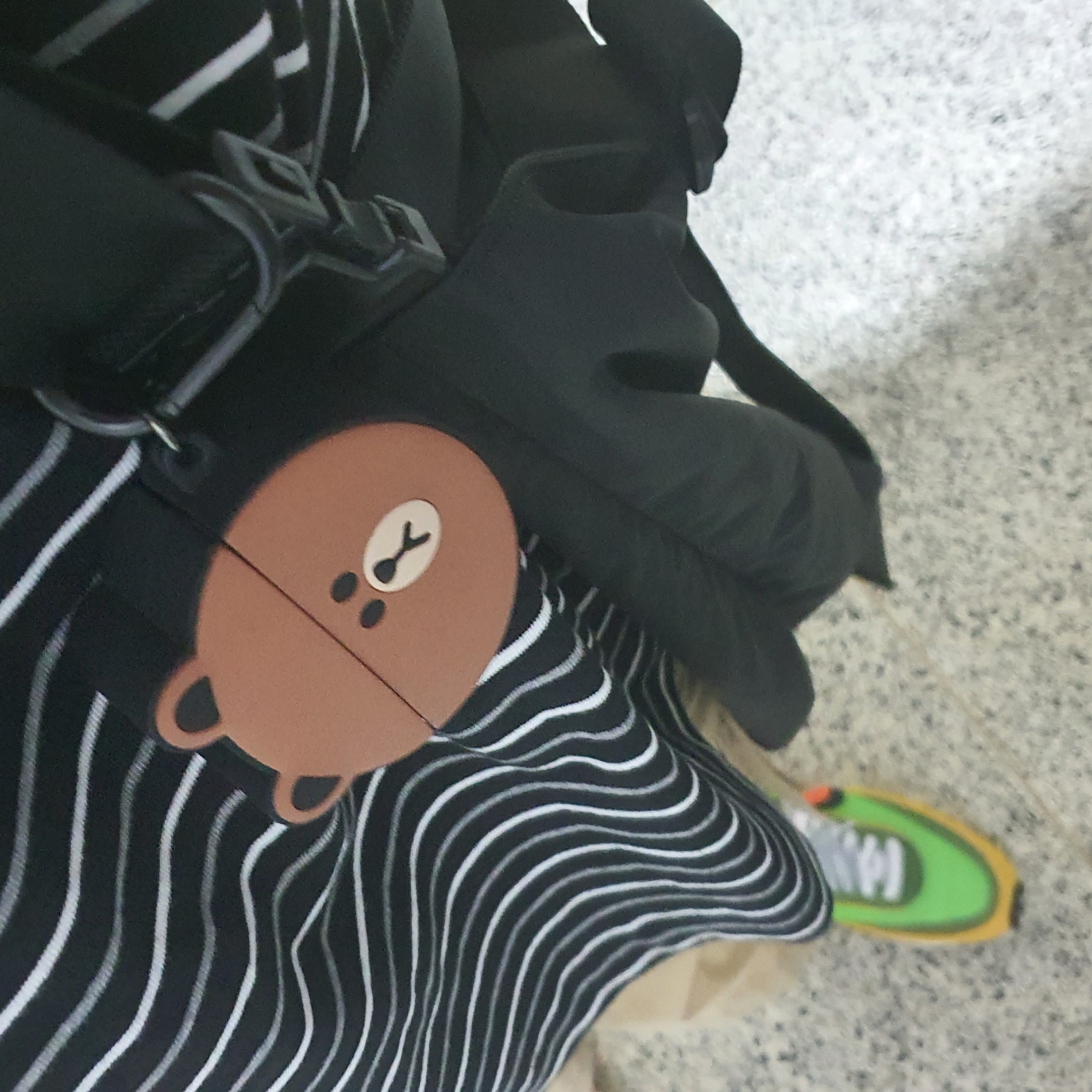 Nike x Sacai LDWaffle Green Multi 착용 스타일