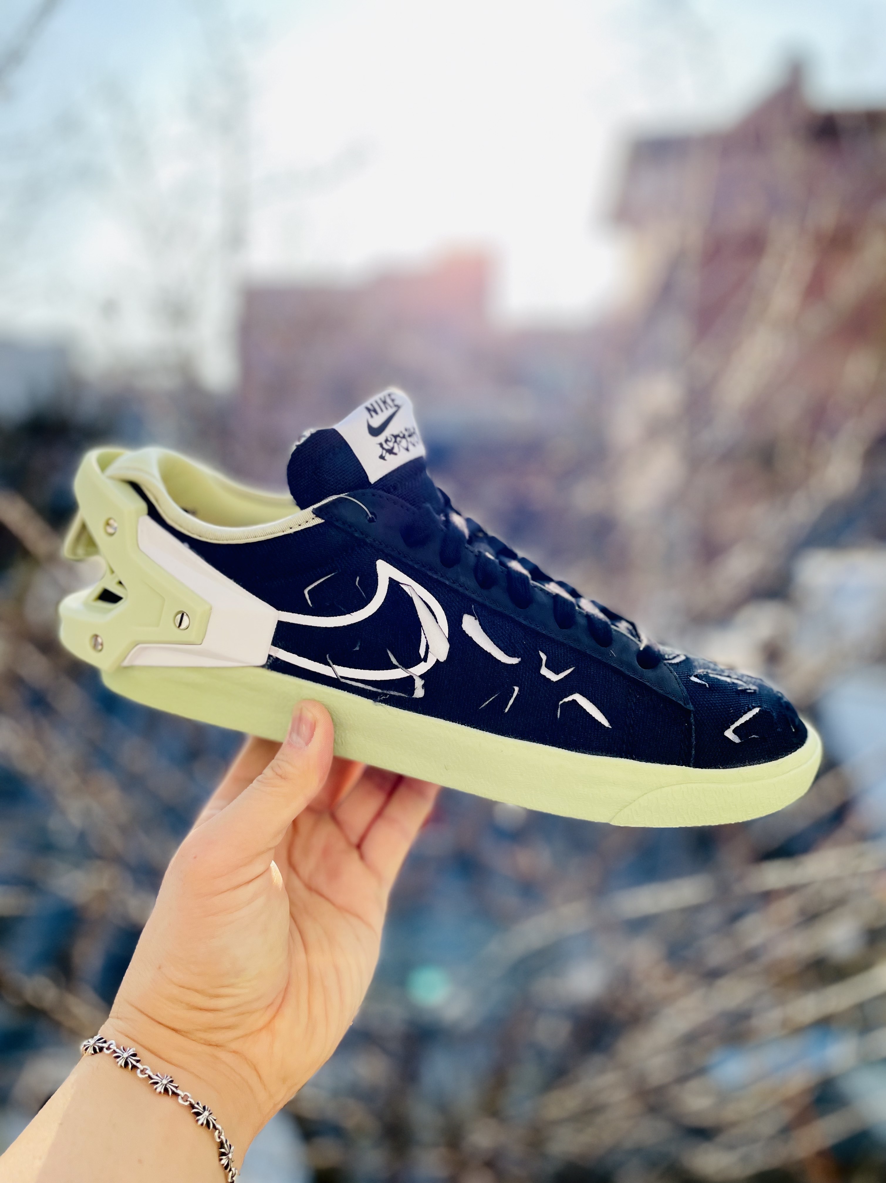Nike x Acronym Blazer Low Black 착용 스타일 - 1