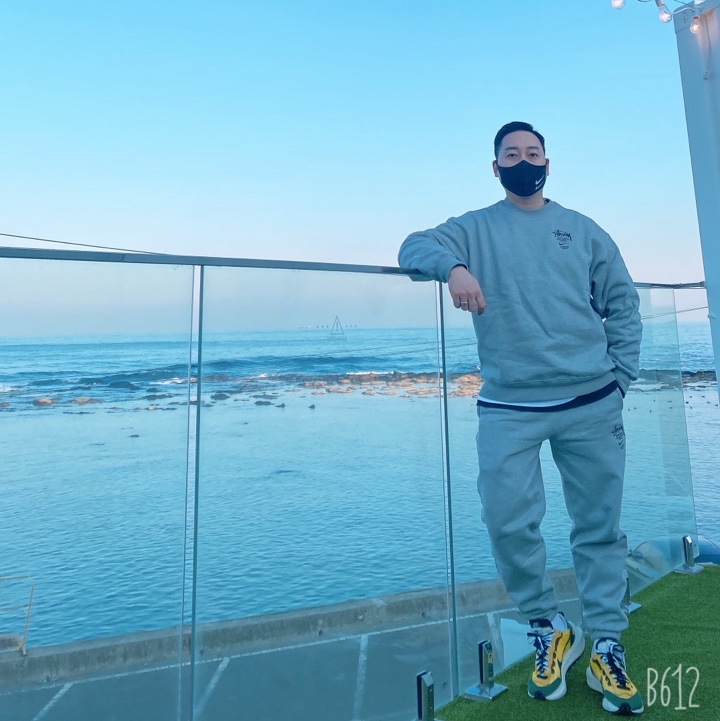 Nike x Stussy NRG ZR Fleece Crewneck Heather Grey - US/EU, Nike x Stussy NRG ZR Fleece Pants Heather Grey - US/EU 착용 스타일 - 2
