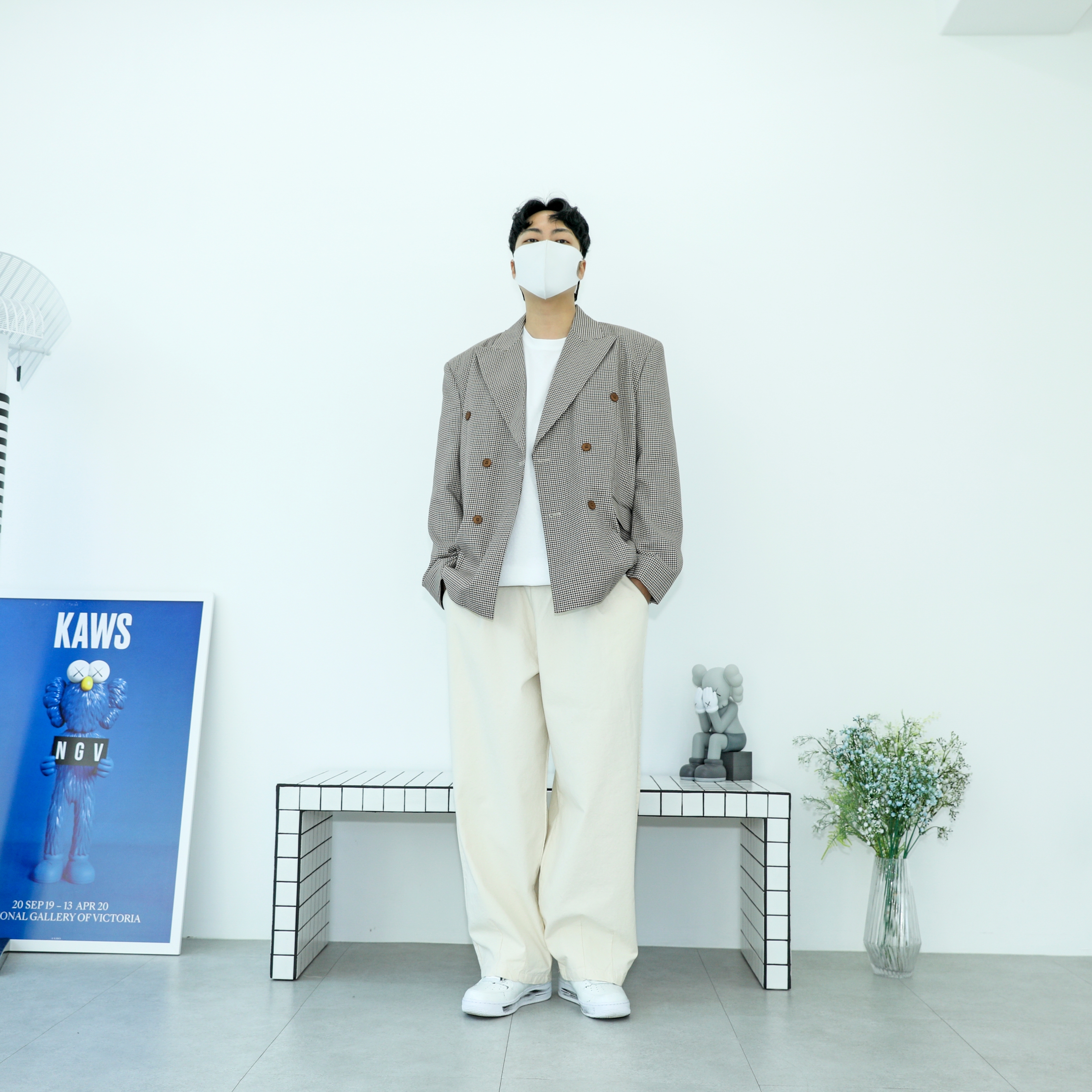 Nike x Peaceminusone Air Force 1 Low Para-Noise 2.0 착용 스타일 - 2