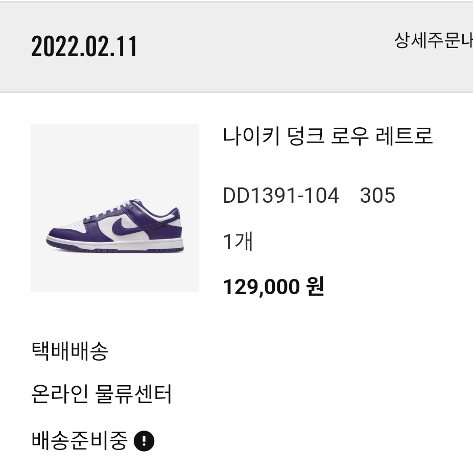 Nike Dunk Low Retro Championship Court Purple 착용 스타일