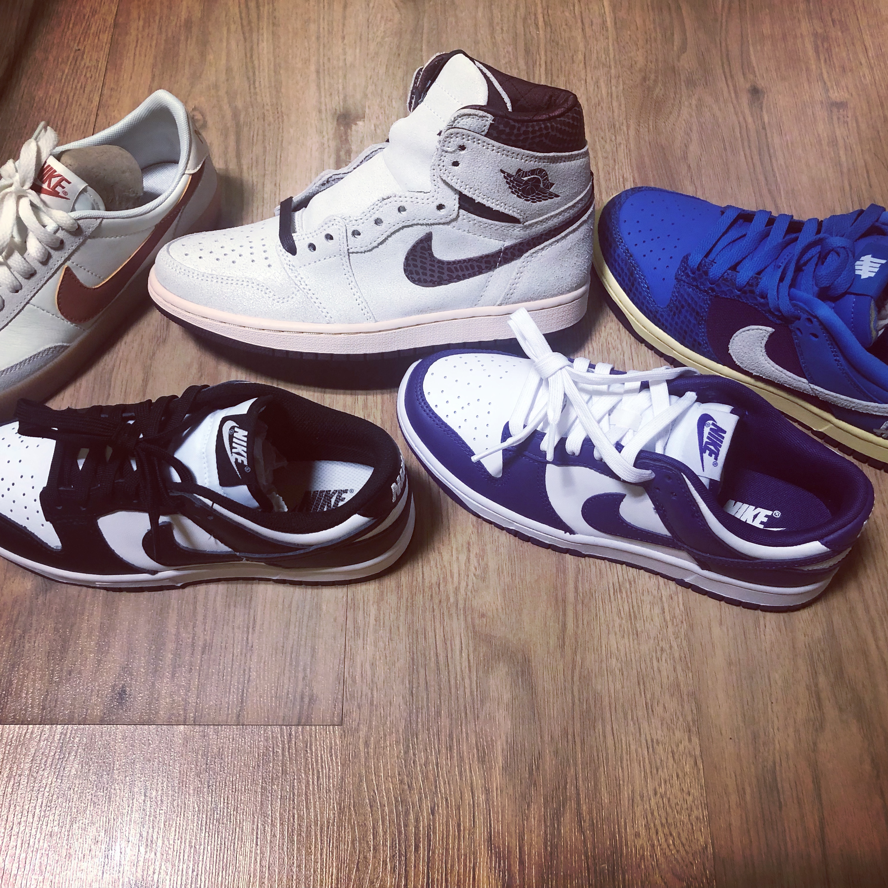 (W) Nike Dunk Low Black, Nike Killshot 2 Leather Sail Desert Orange 착용 스타일