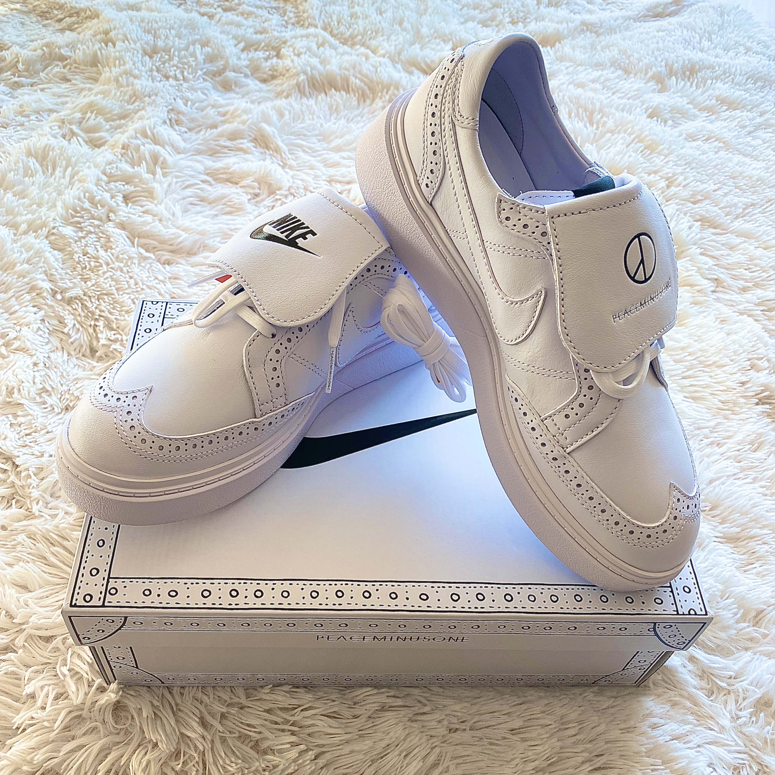 Nike x Peaceminusone Kwondo1 White 착용 스타일