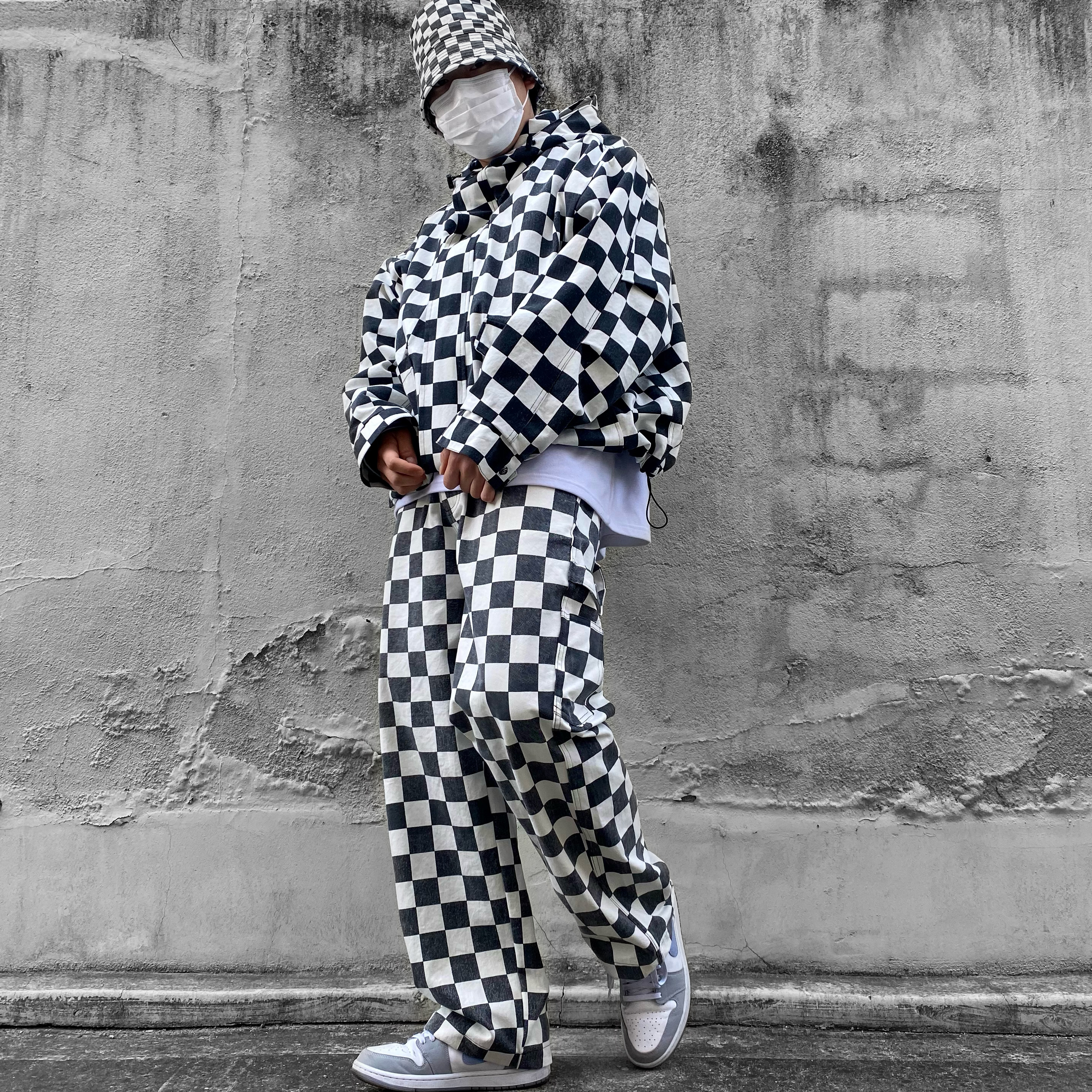 (W) Jordan 1 Mid Wolf Grey 착용 스타일 - 4