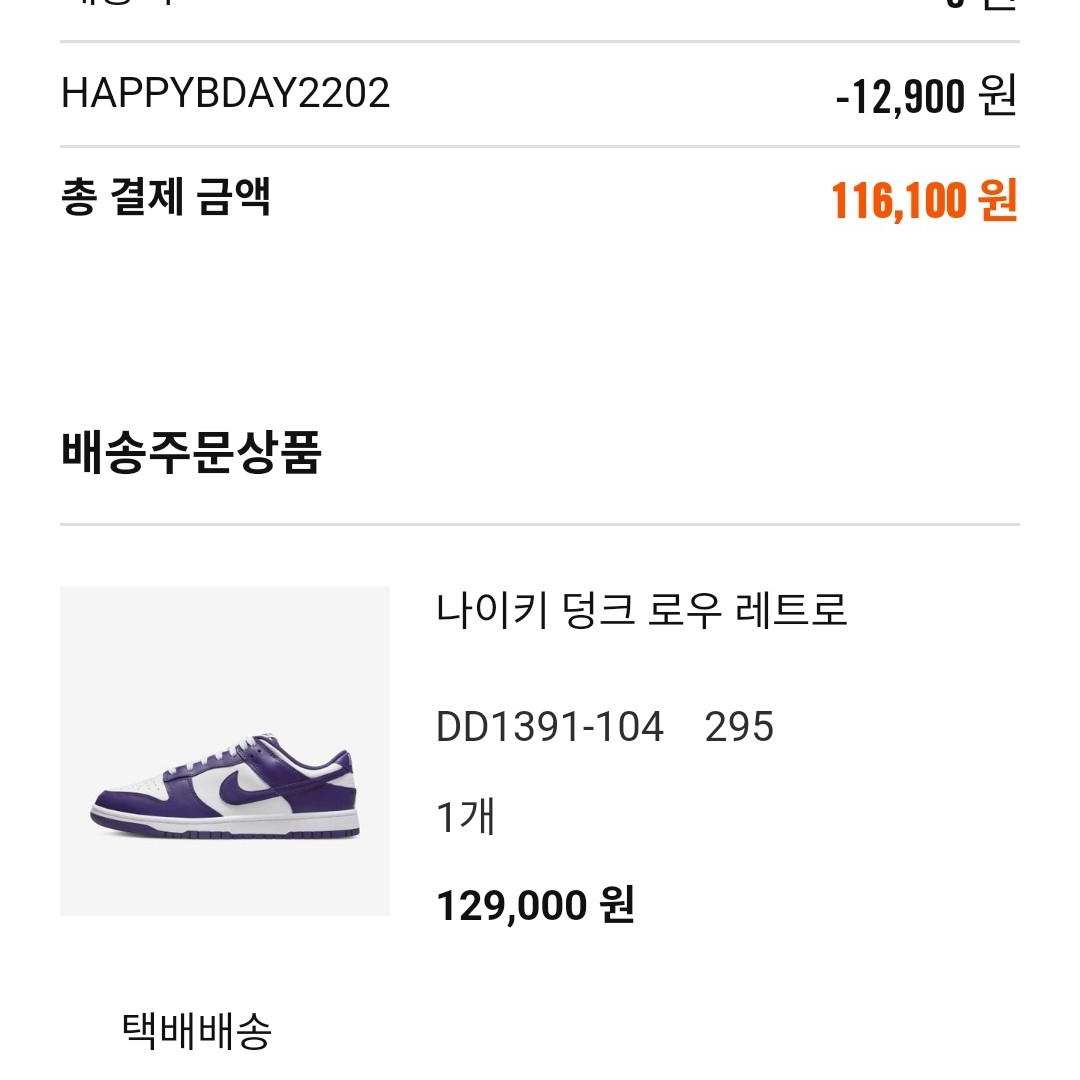 Nike Dunk Low Retro Championship Court Purple 착용 스타일