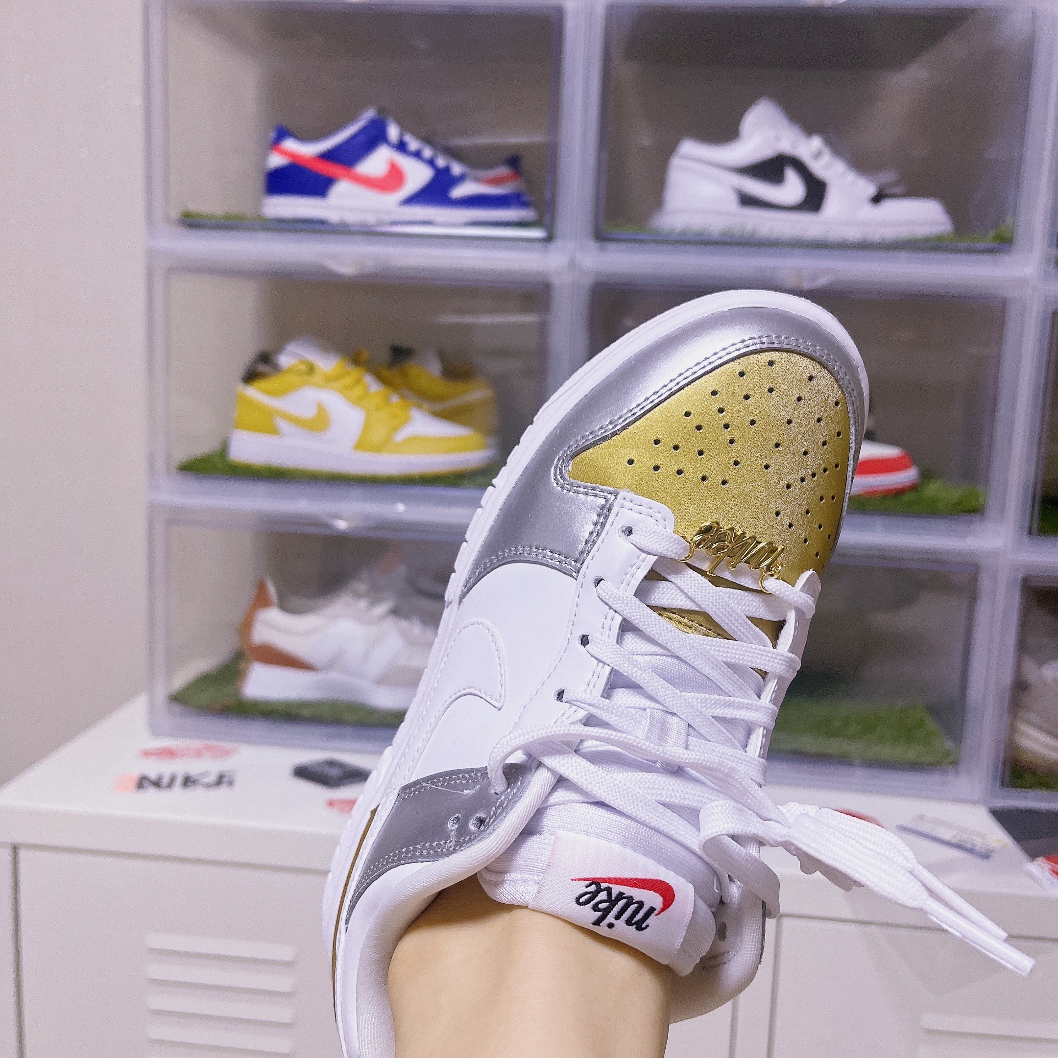 (W) Nike Dunk Low SE Heirloom 착용 스타일 - 3