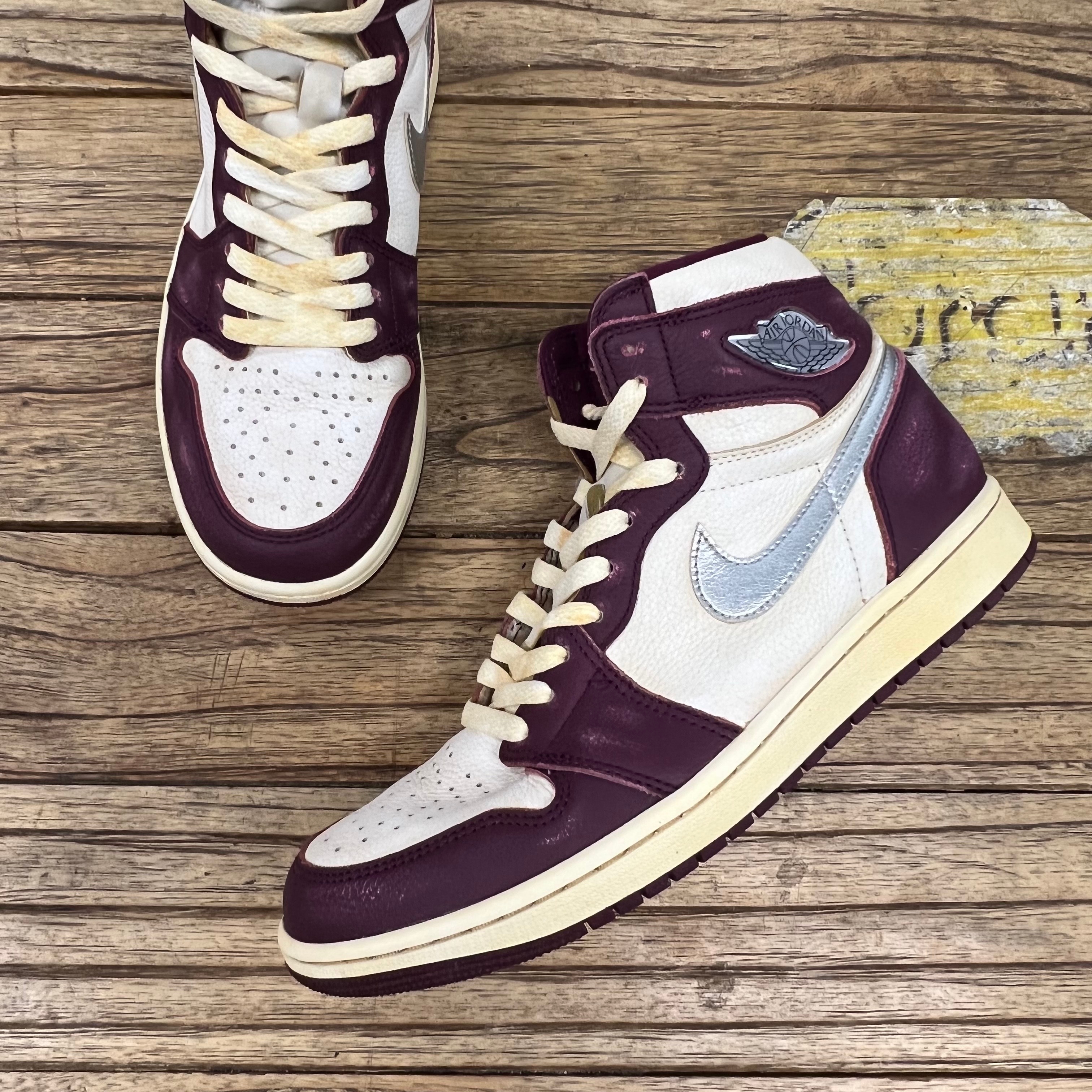 Jordan 1 Retro High OG Bordeaux 착용 스타일 - 1