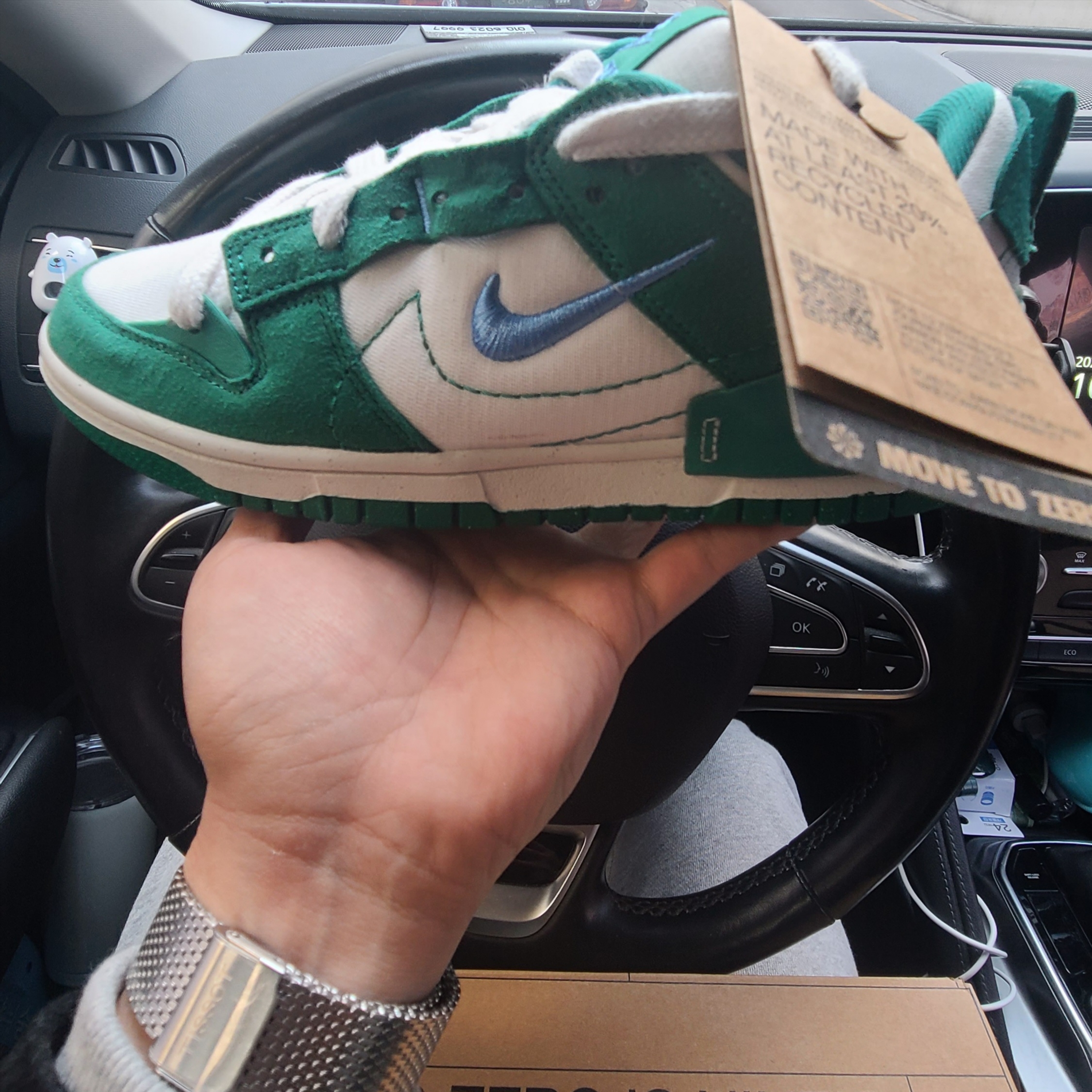 (W) Nike Dunk Low Disrupt 2 Phantom University Blue 착용 스타일 - 2
