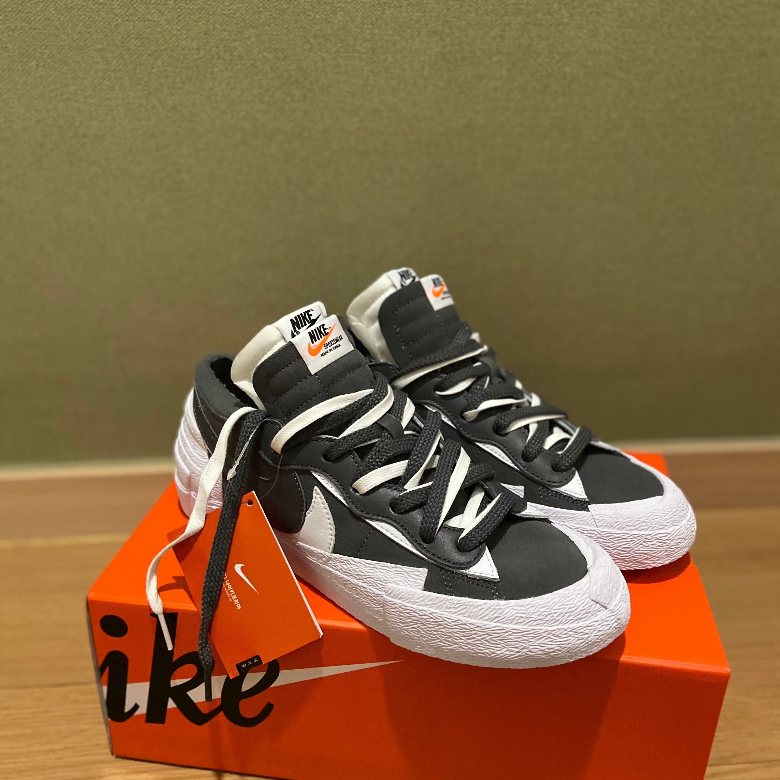 Nike x Sacai Blazer Low Iron Grey 착용 스타일