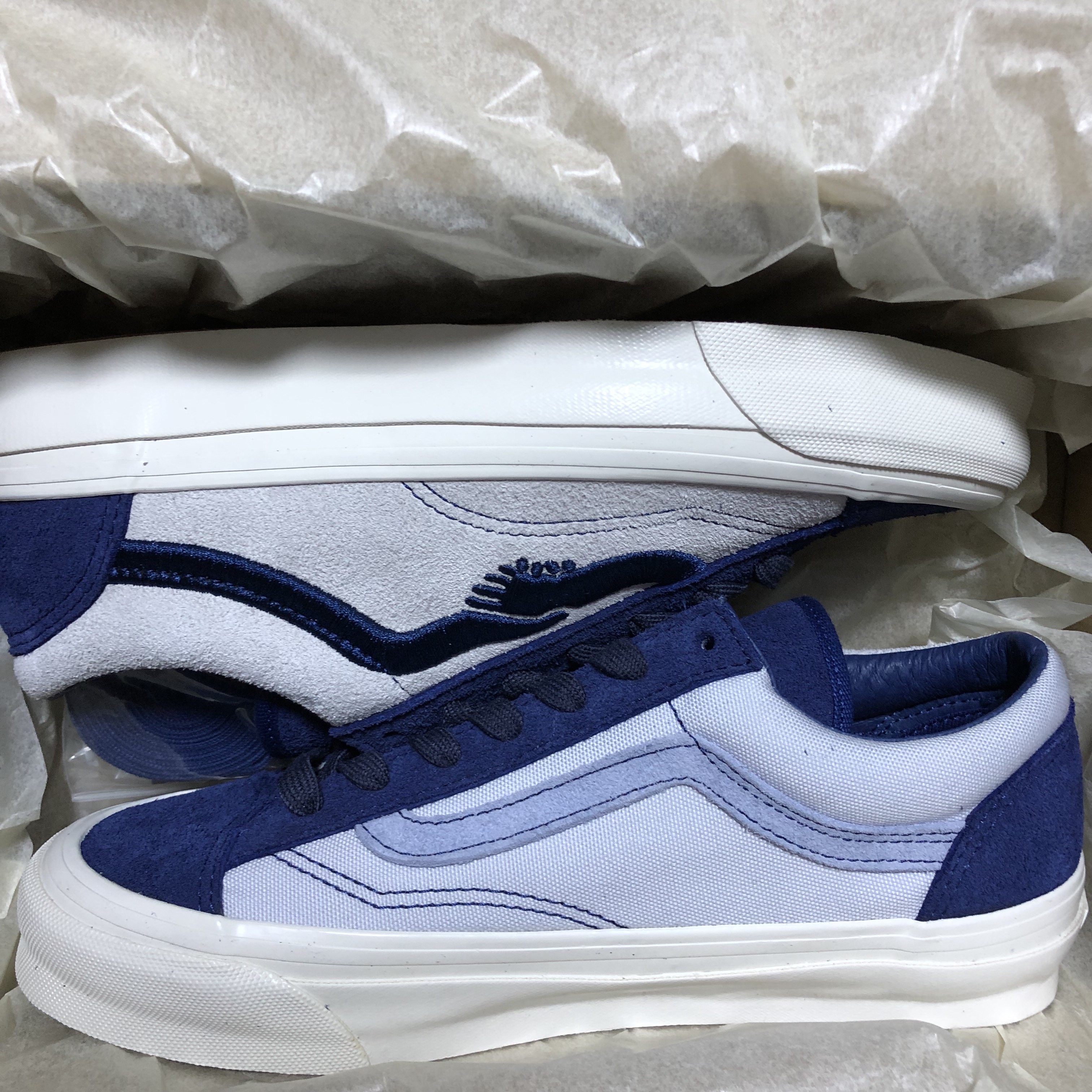 Vans Vault x Notre OG Style 36 LX Blue 착용 스타일