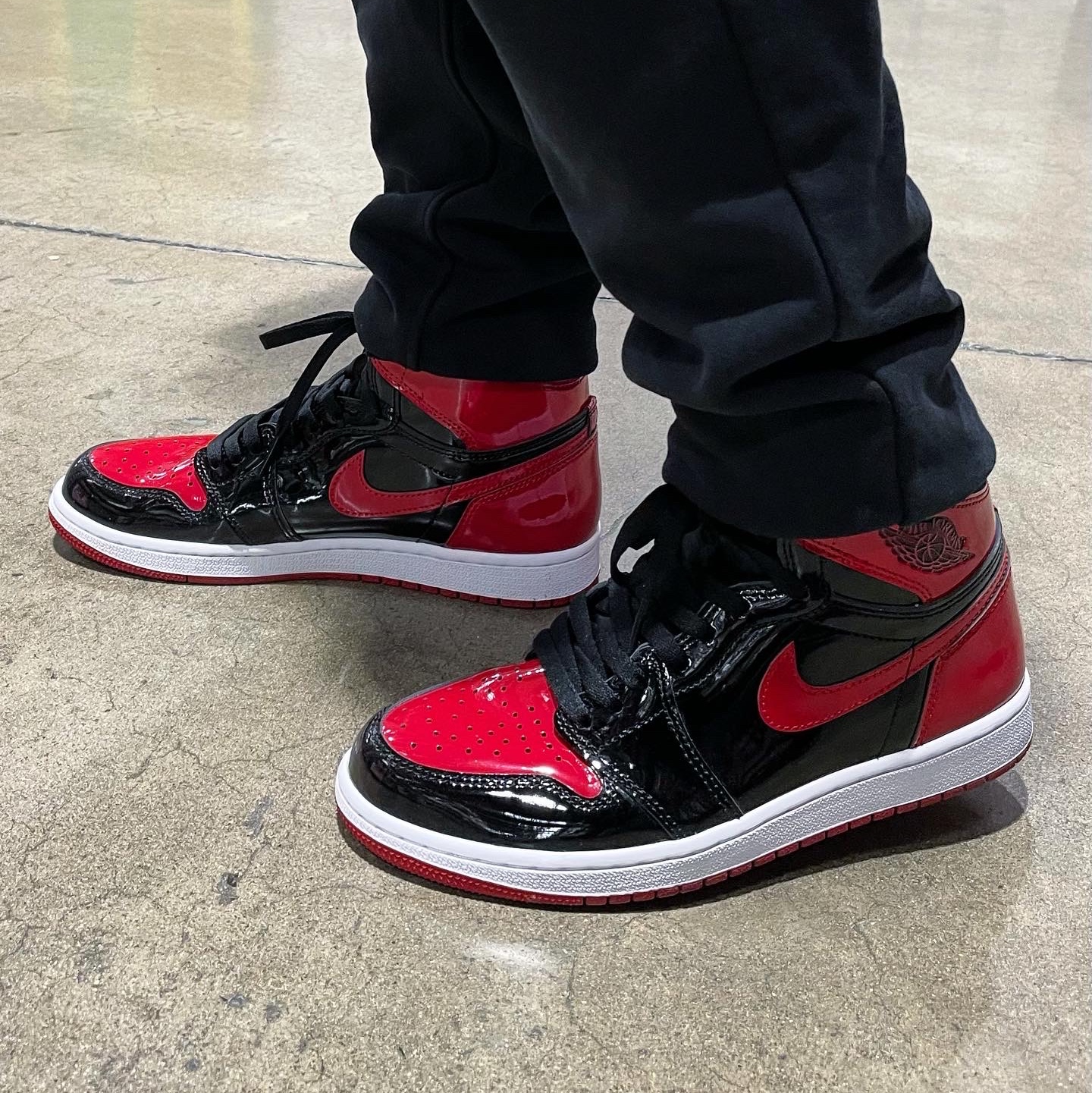 Jordan x Off-White Fleece Pullover Hoodie Black - Asia, Jordan 1 Retro High OG Patent Bred 착용 스타일 - 5
