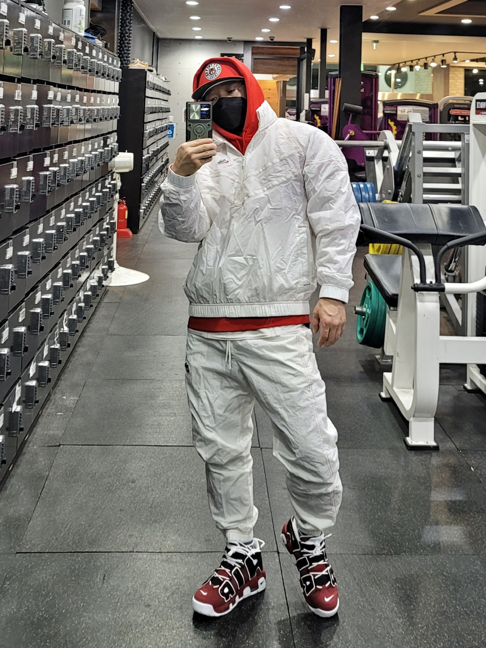 Nike Air More Uptempo 96 Bulls 2021 착용 스타일 - 1