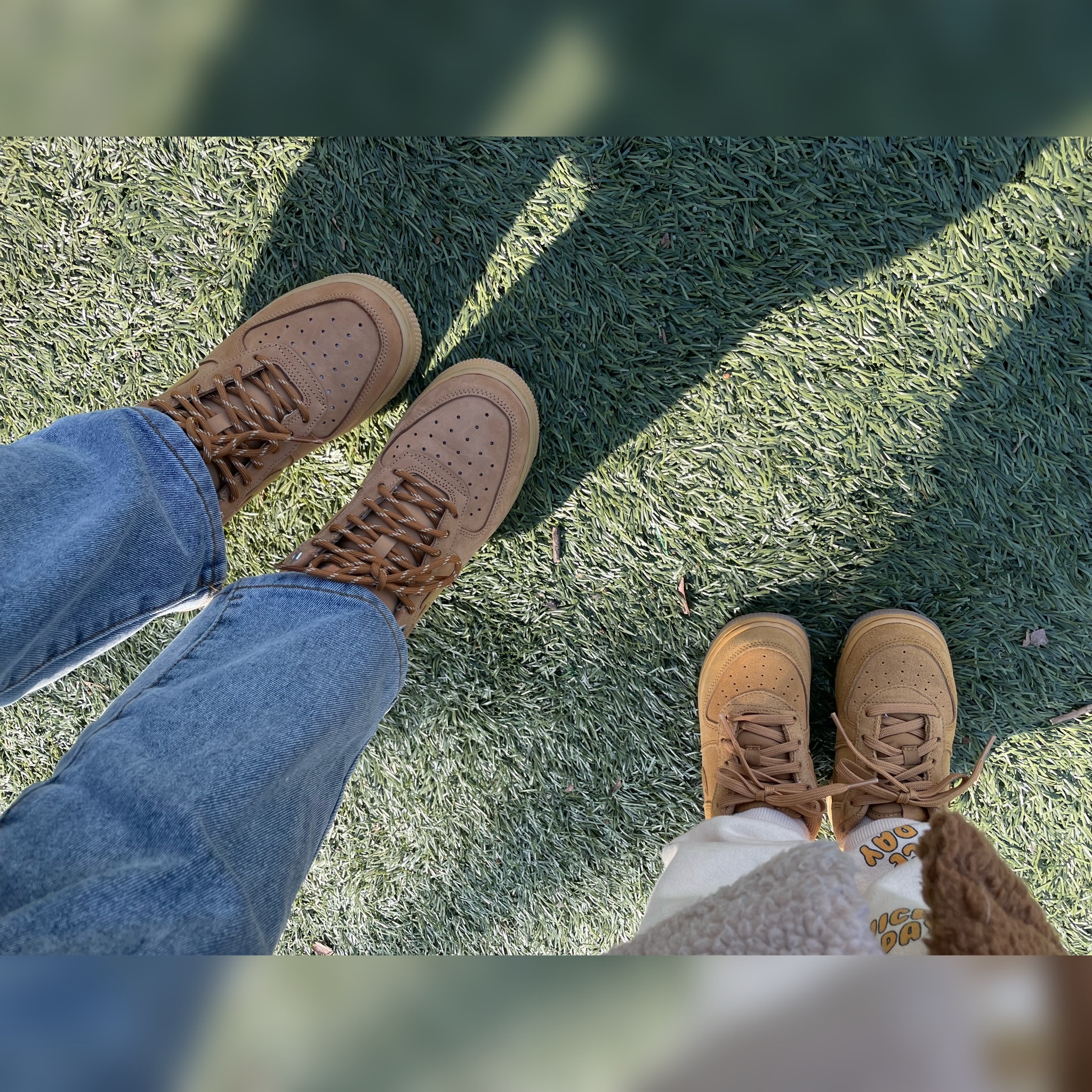 Nike Air Force 1 '07 WB Flax, (TD) Nike Force 1 Low Wheat 착용 스타일