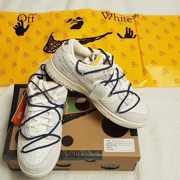 Nike x Off-White Dunk Low The 50 - Lot 18 착용 스타일