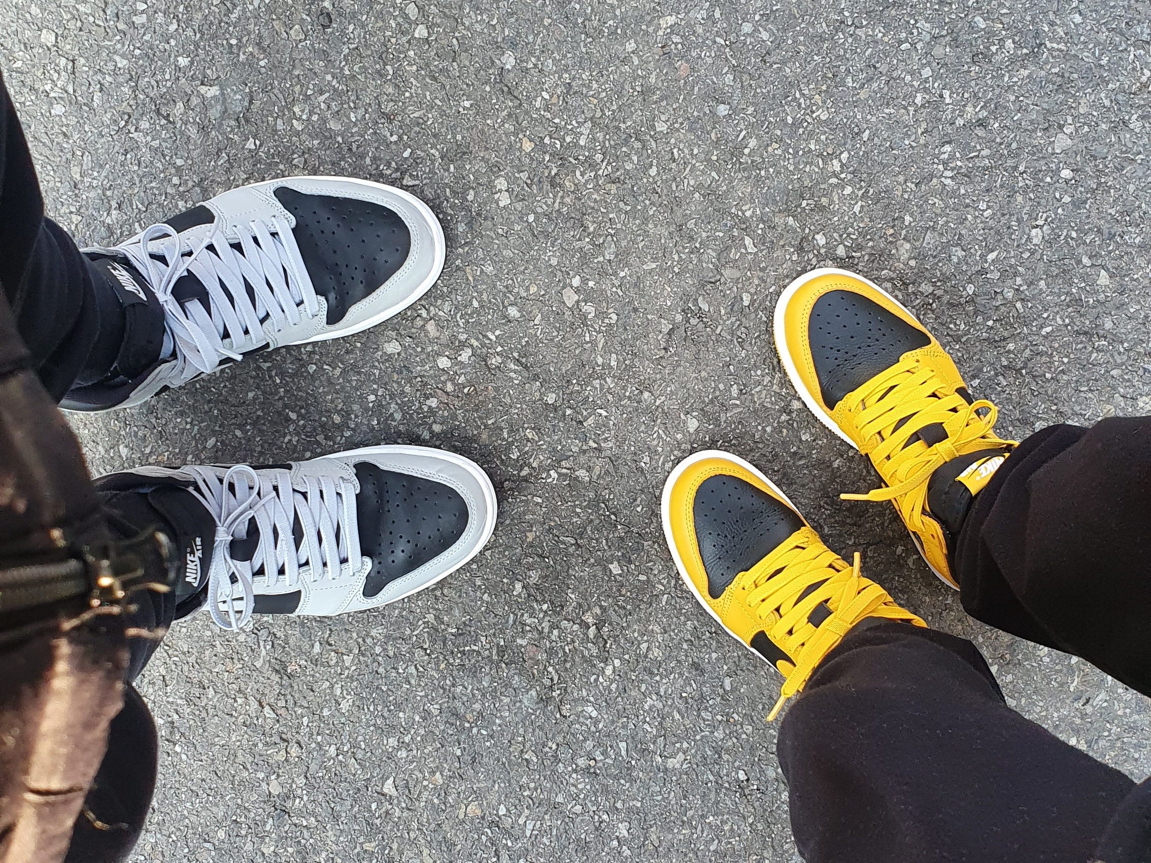 Jordan 1 Retro High OG Shadow 2.0, (GS) Jordan 1 Retro High OG Pollen 착용 스타일