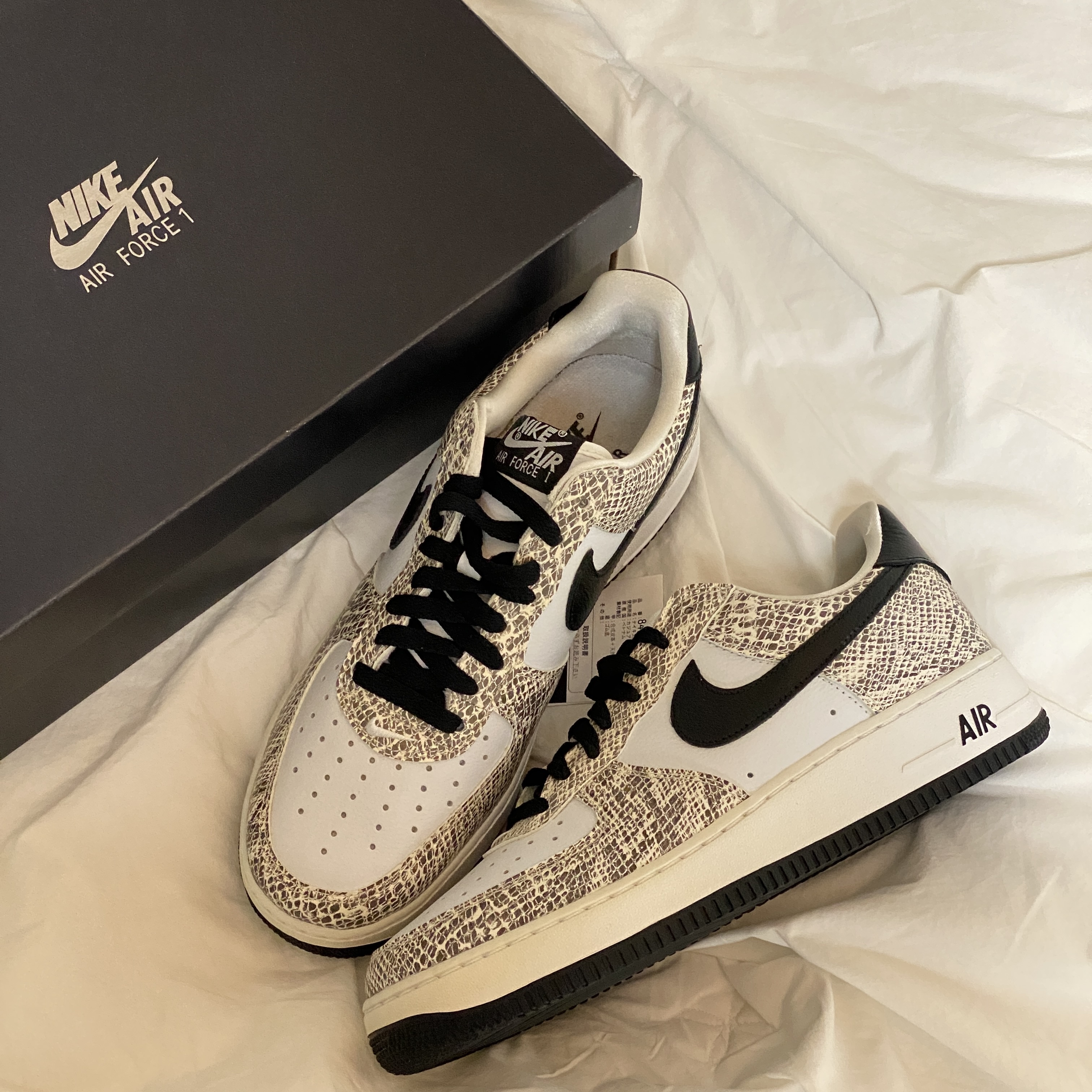 Nike Air Force 1 Low Retro Cocoa Snake 2018 착용 스타일 - 1