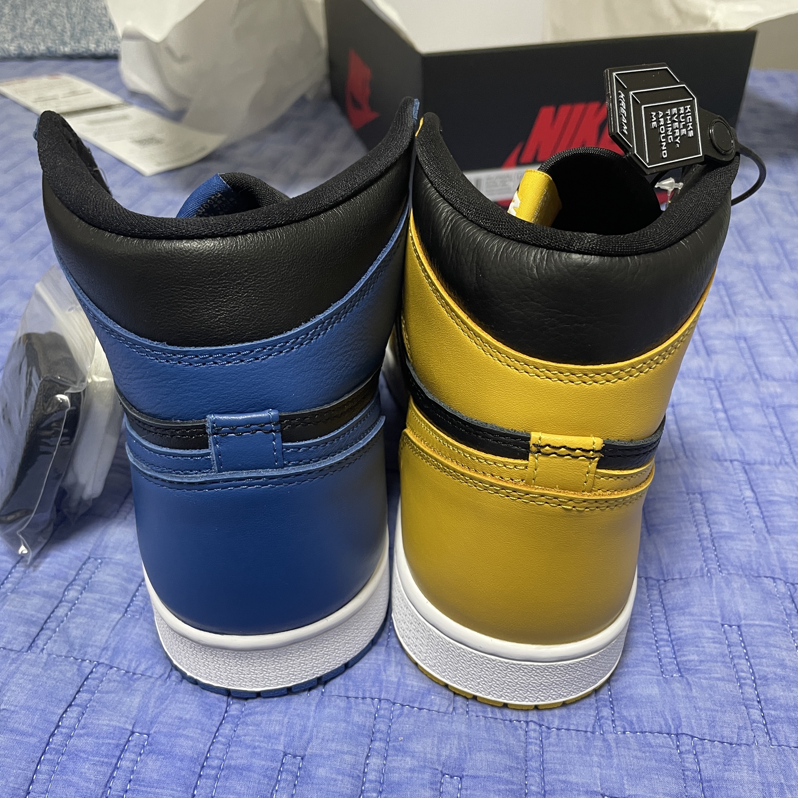 Jordan 1 Retro High OG Dark Marina Blue, Jordan 1 Retro High OG Pollen 착용 스타일 - 2