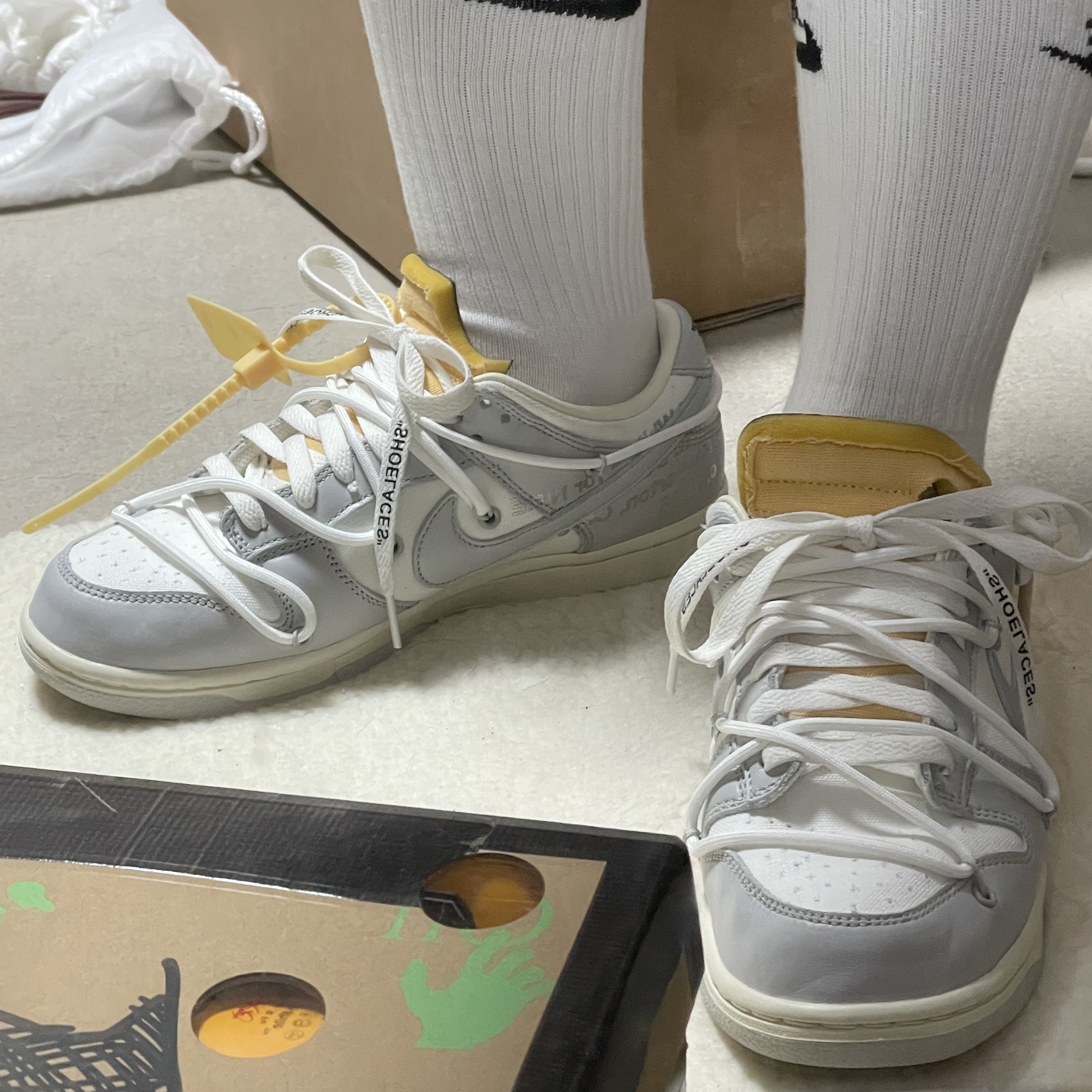 Nike x Off-White Dunk Low The 50 - Lot 46 착용 스타일