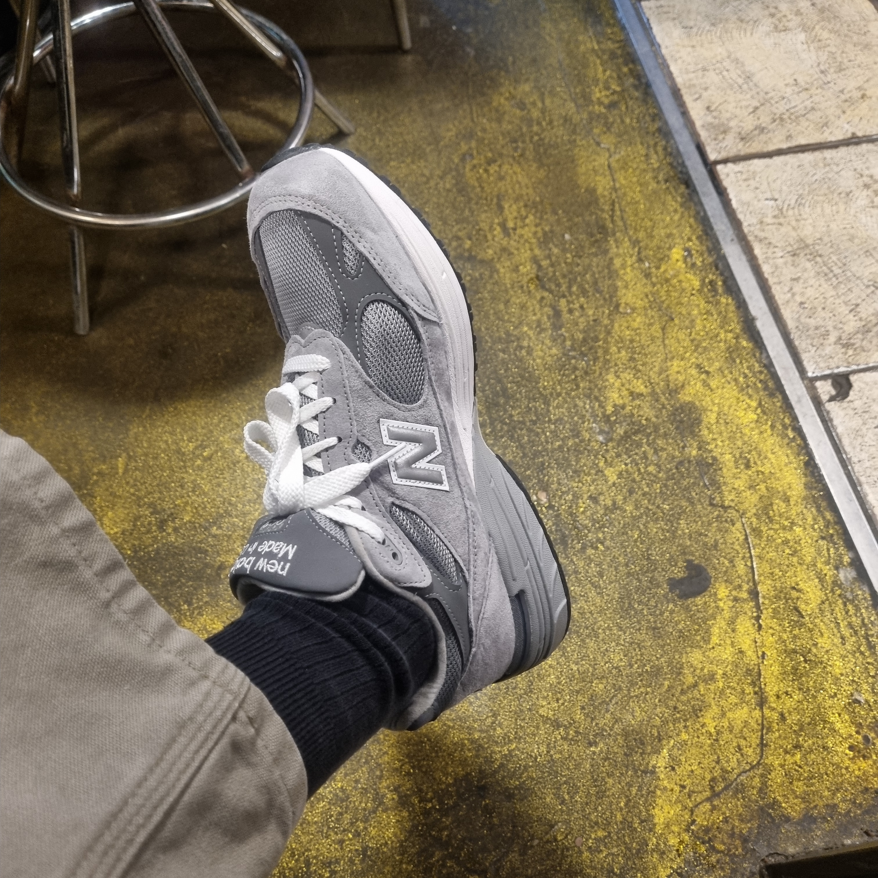 New Balance 993 Made in USA Grey - D Standard 착용 스타일