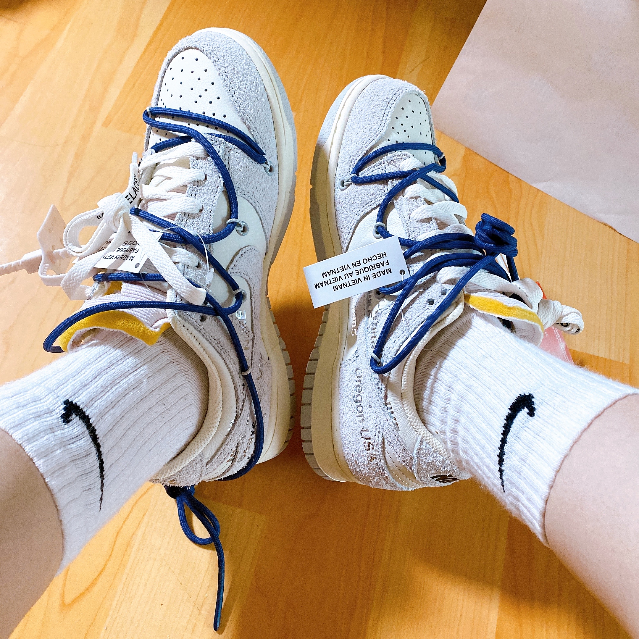 Nike x Off-White Dunk Low The 50 - Lot 18 착용 스타일 - 2