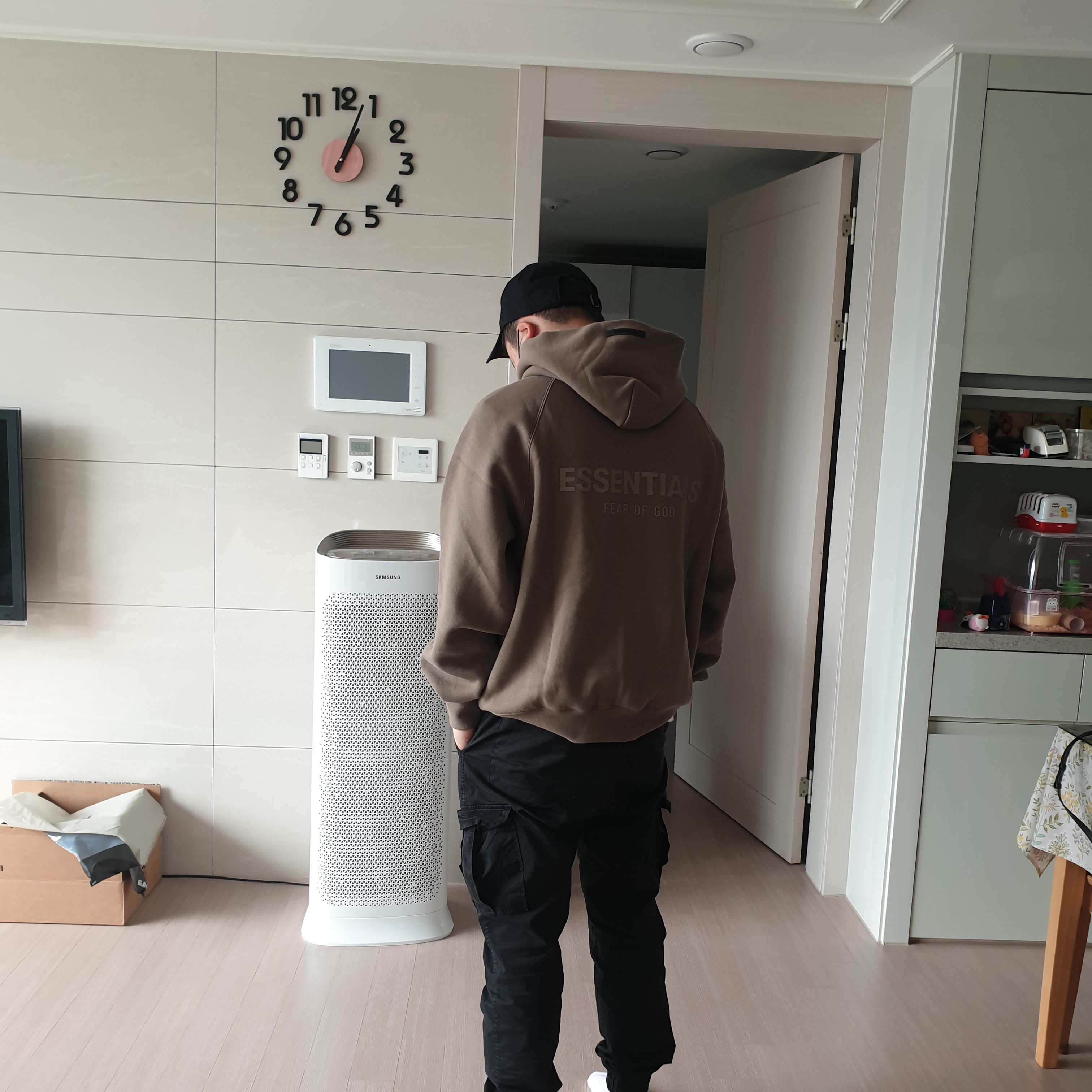 Essentials Pull-Over Hoodie Harvest - 21FW 착용 스타일