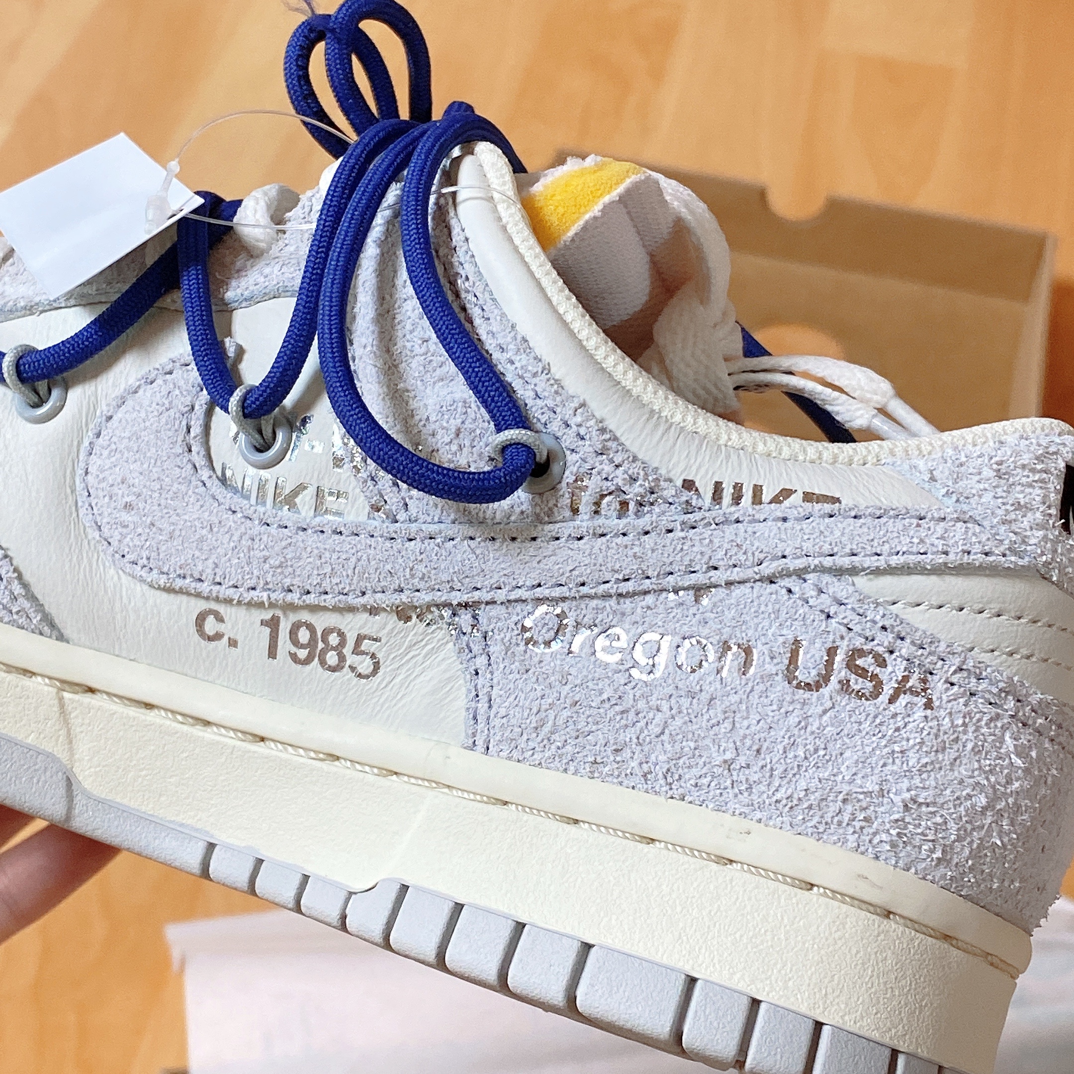 Nike x Off-White Dunk Low The 50 - Lot 18 착용 스타일 - 5
