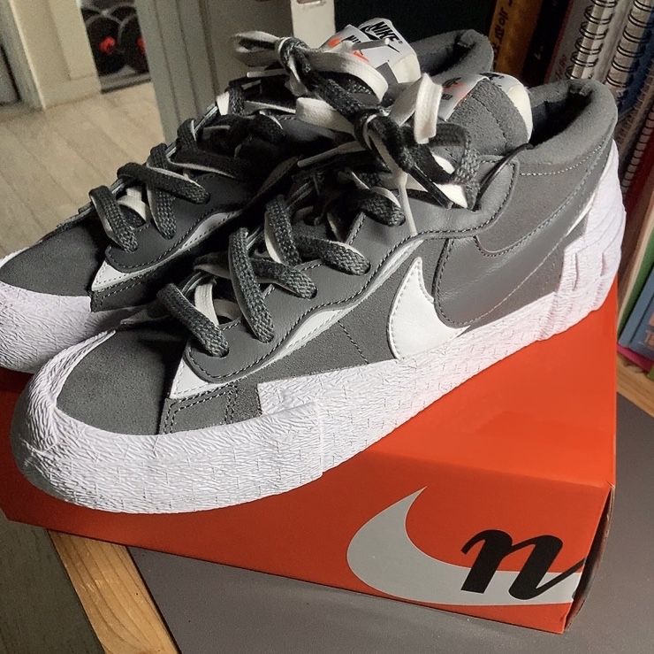 Nike x Sacai Blazer Low Iron Grey 착용 스타일 - 1