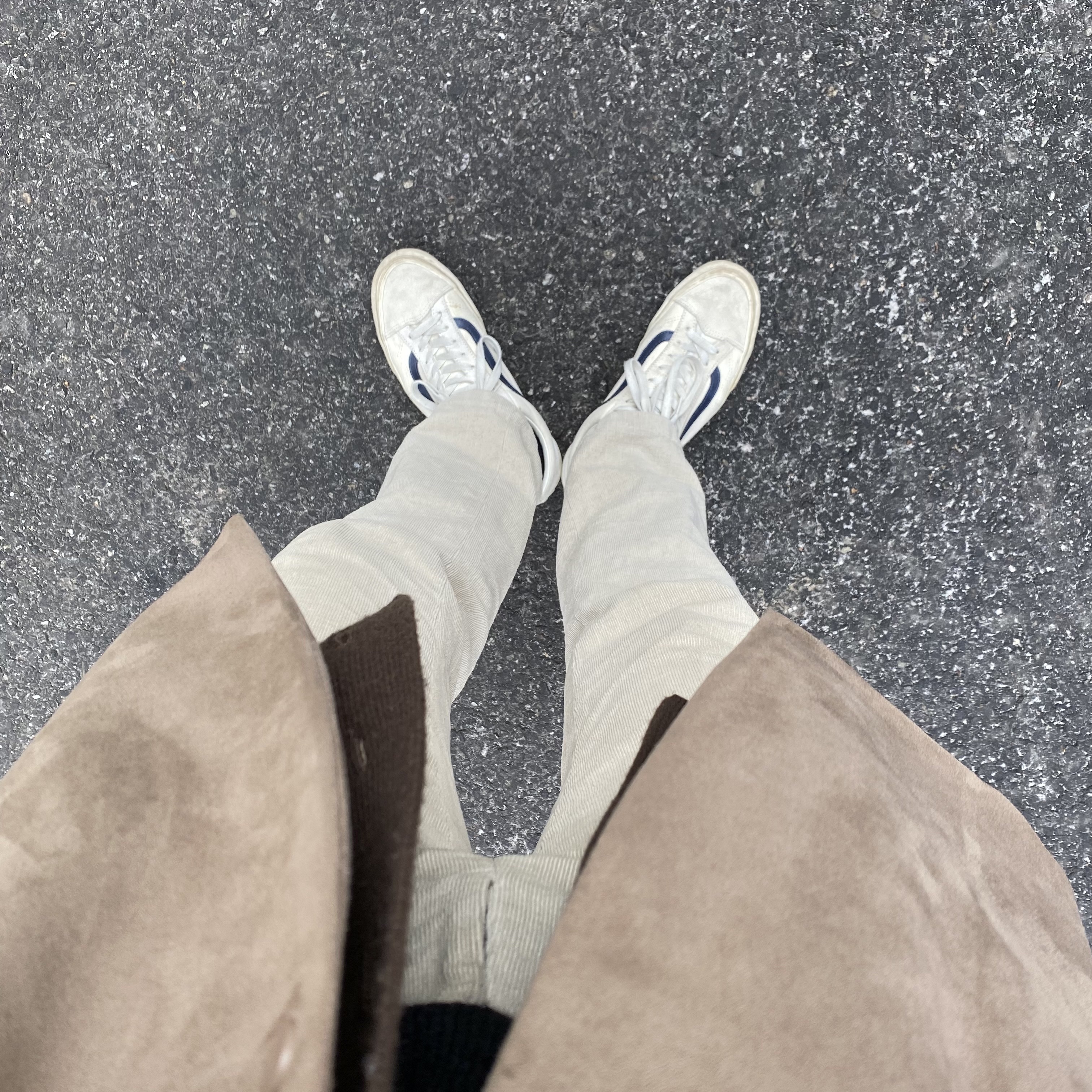 Vans Style 36 Marshmallow Dress Blues 착용 스타일 - 3