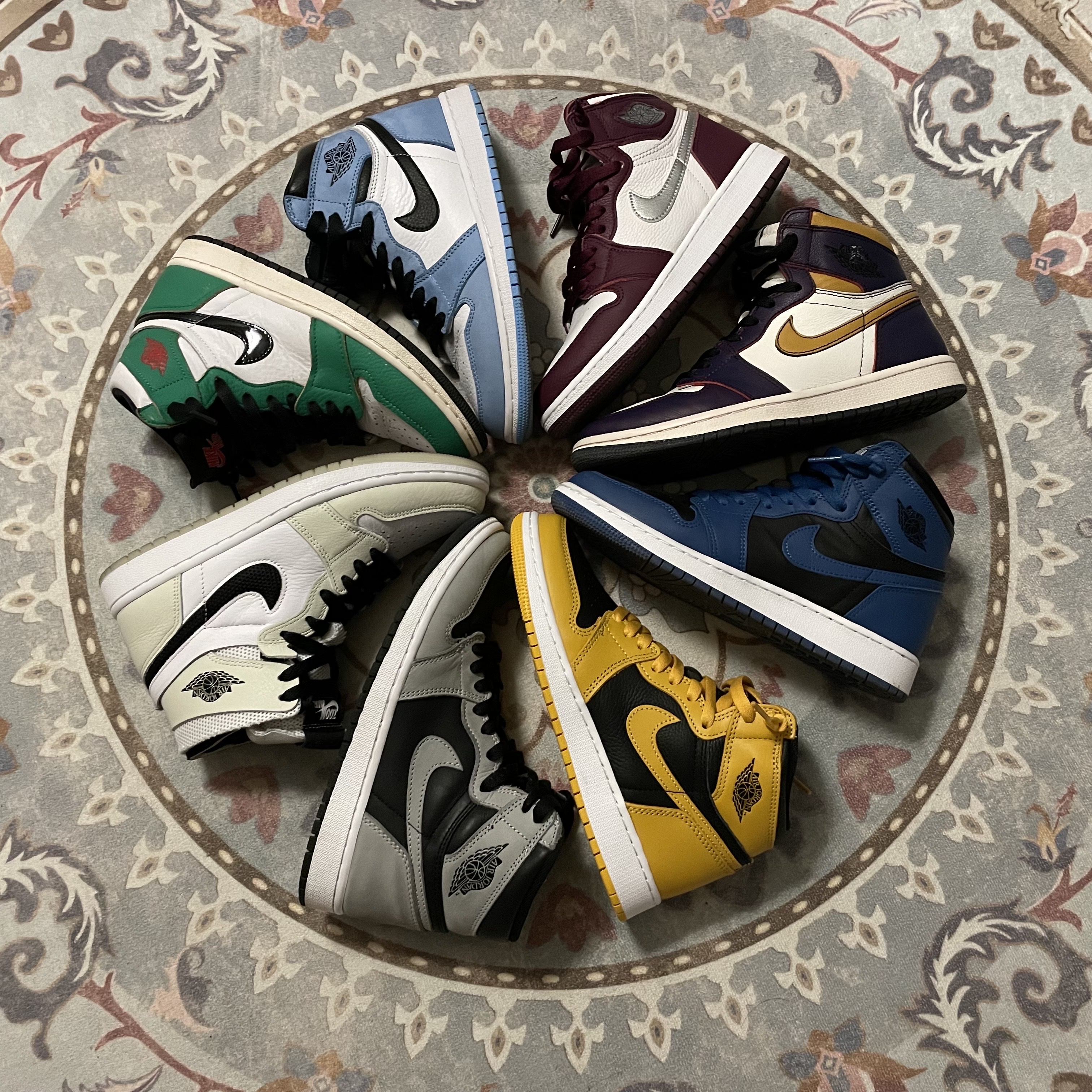 Jordan 1 Retro High OG Dark Marina Blue, Jordan 1 Retro High OG University Blue 착용 스타일