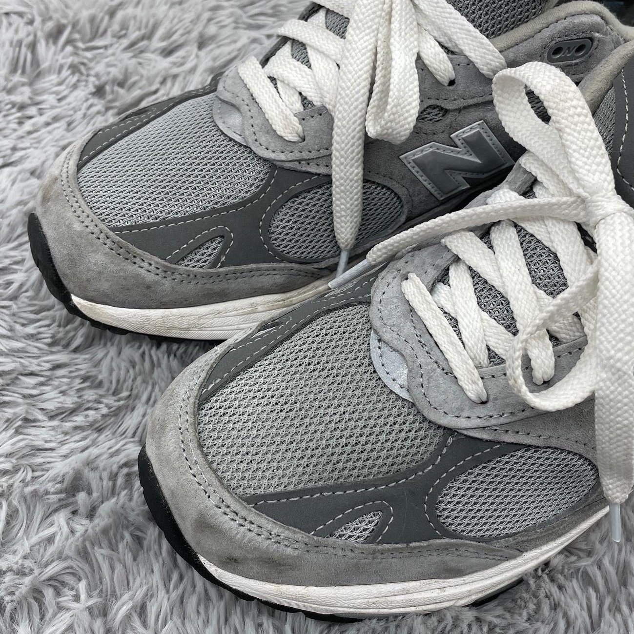 New Balance 993 Made in USA Grey - D Standard 착용 스타일 - 2