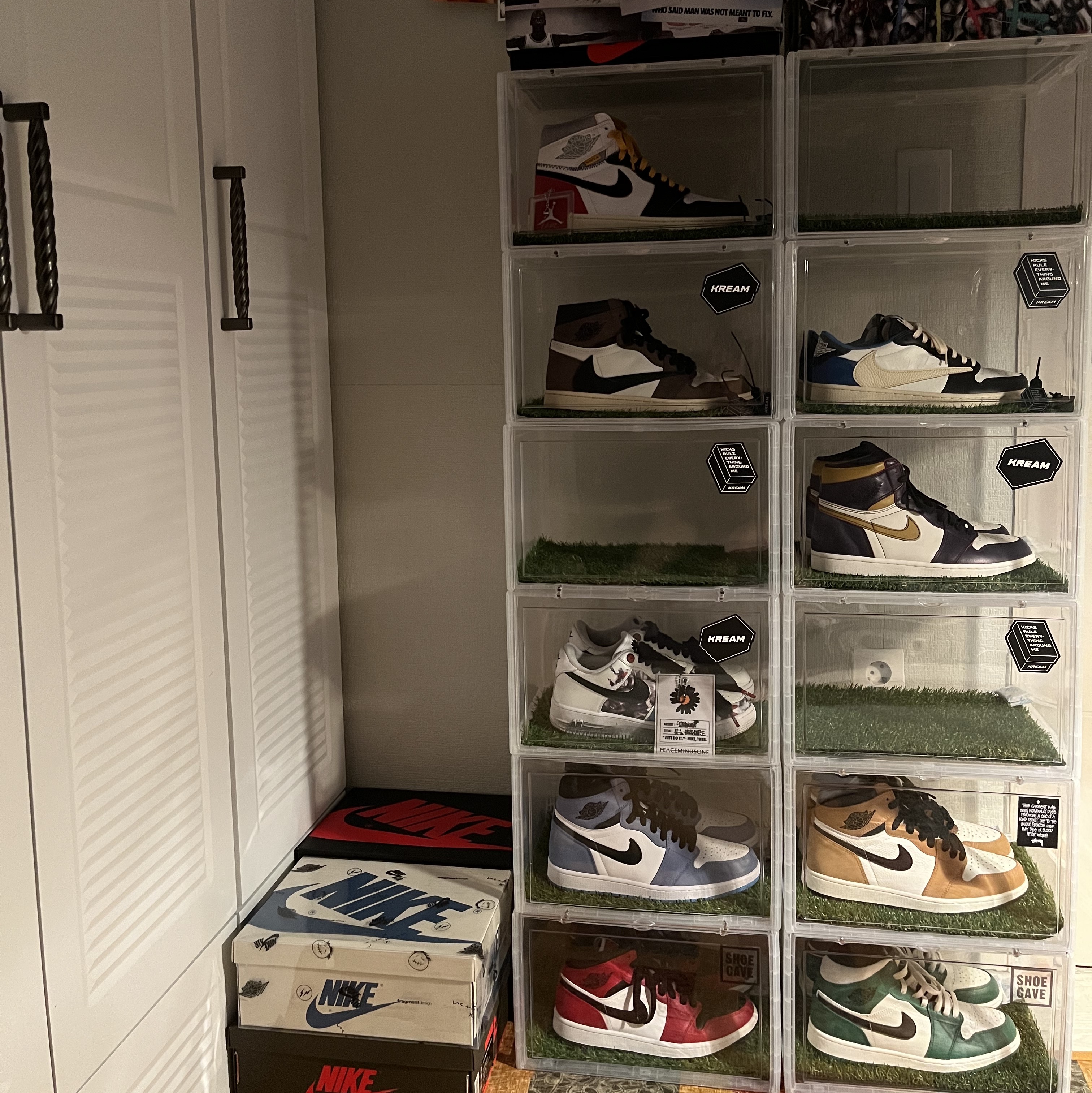 Jordan 1 x Union Retro High Black Toe, Jordan 1 x Travis Scott Retro High OG SP Mocha 착용 스타일