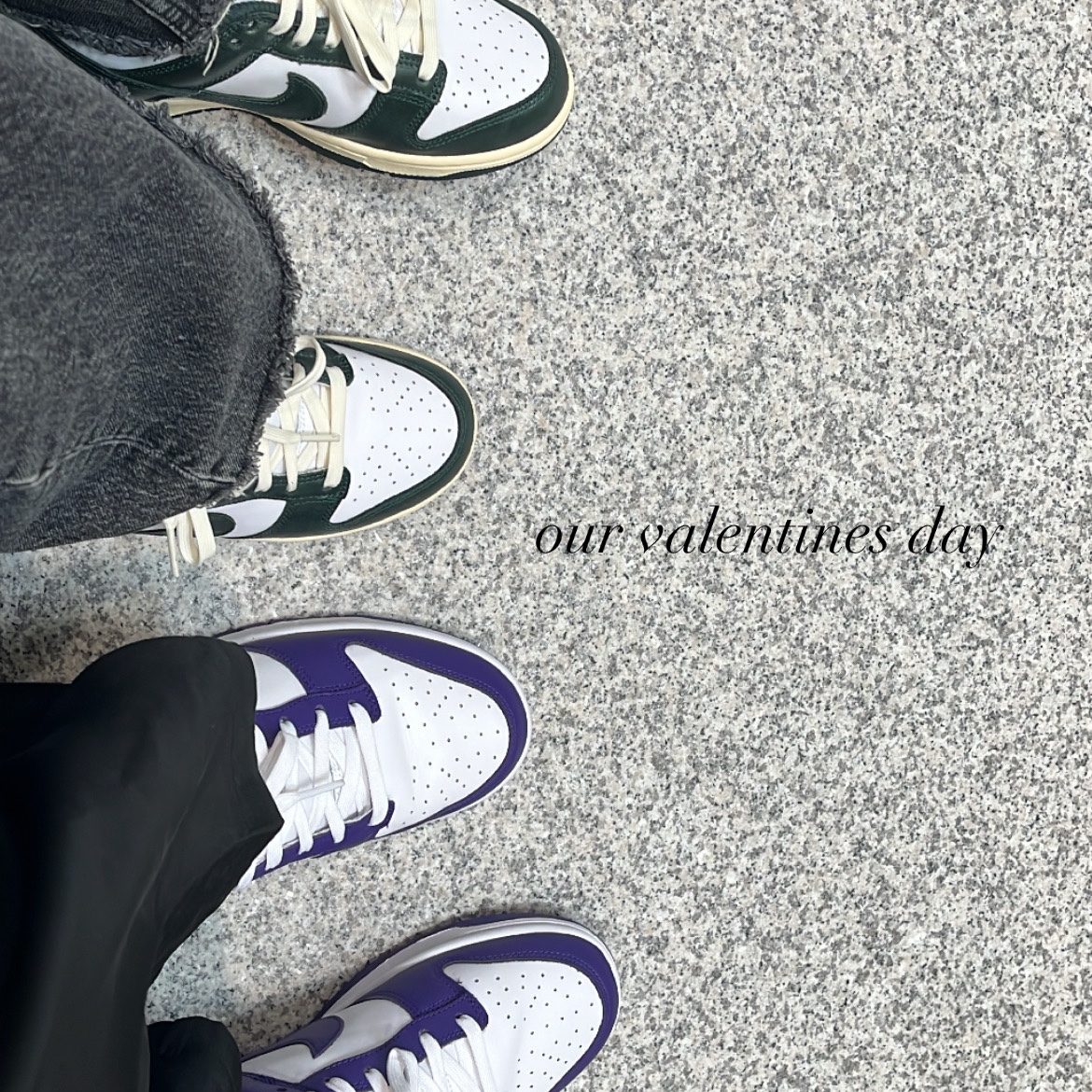 Nike Dunk Low Retro Championship Court Purple, (W) Nike Dunk Low Vintage Green 착용 스타일