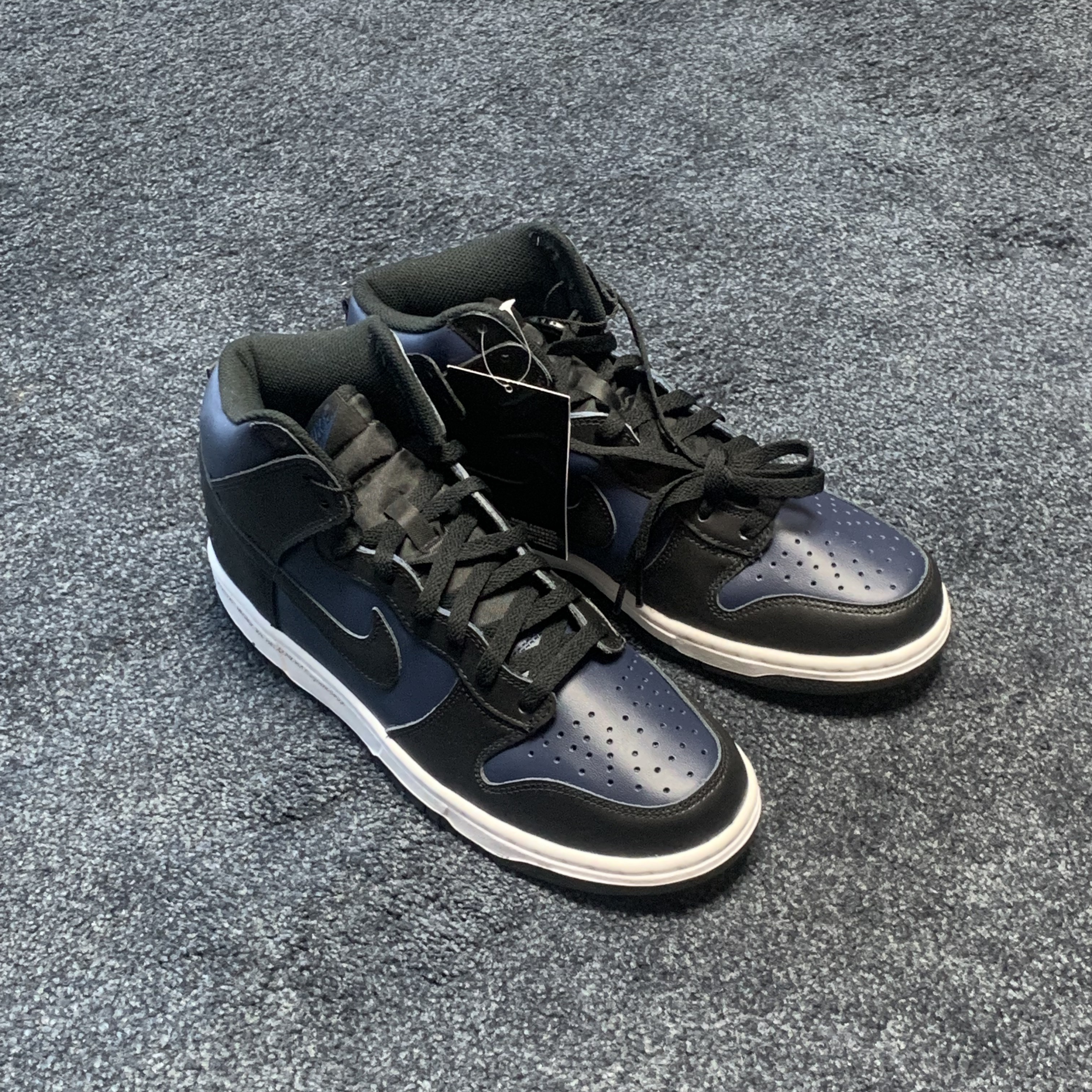 Nike x Fragment Dunk High Midnight Navy 착용 스타일 - 2