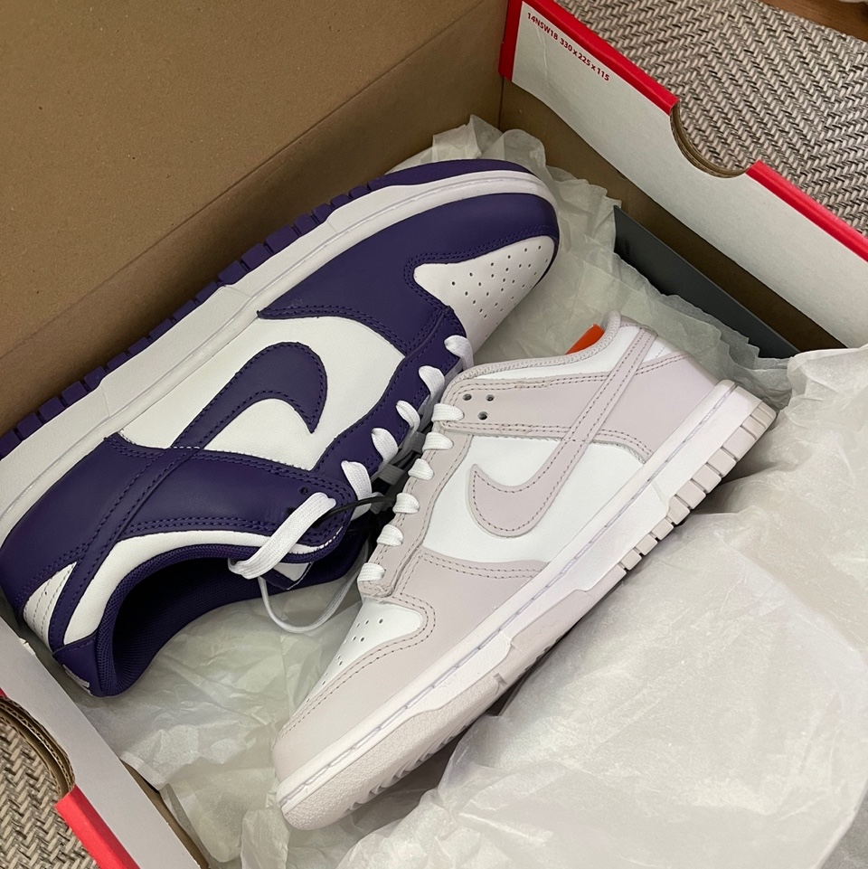 Nike Dunk Low Retro Championship Court Purple, (W) Nike Dunk Low Venice ์ฐฉ์ฉ ์คํ์ผ