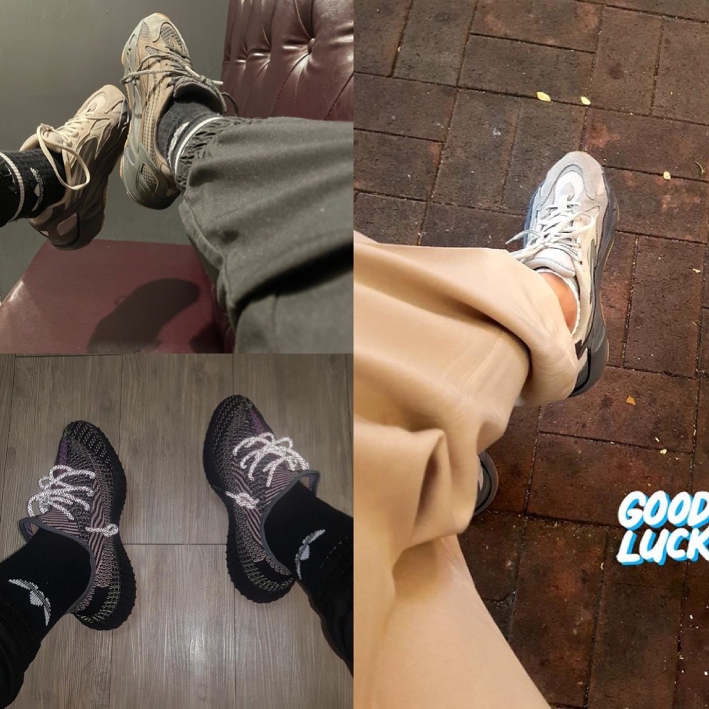 Adidas Yeezy Boost 350 V2 Desert Sage, Adidas Yeezy Boost 350 V2 Earth 착용 스타일 - 4