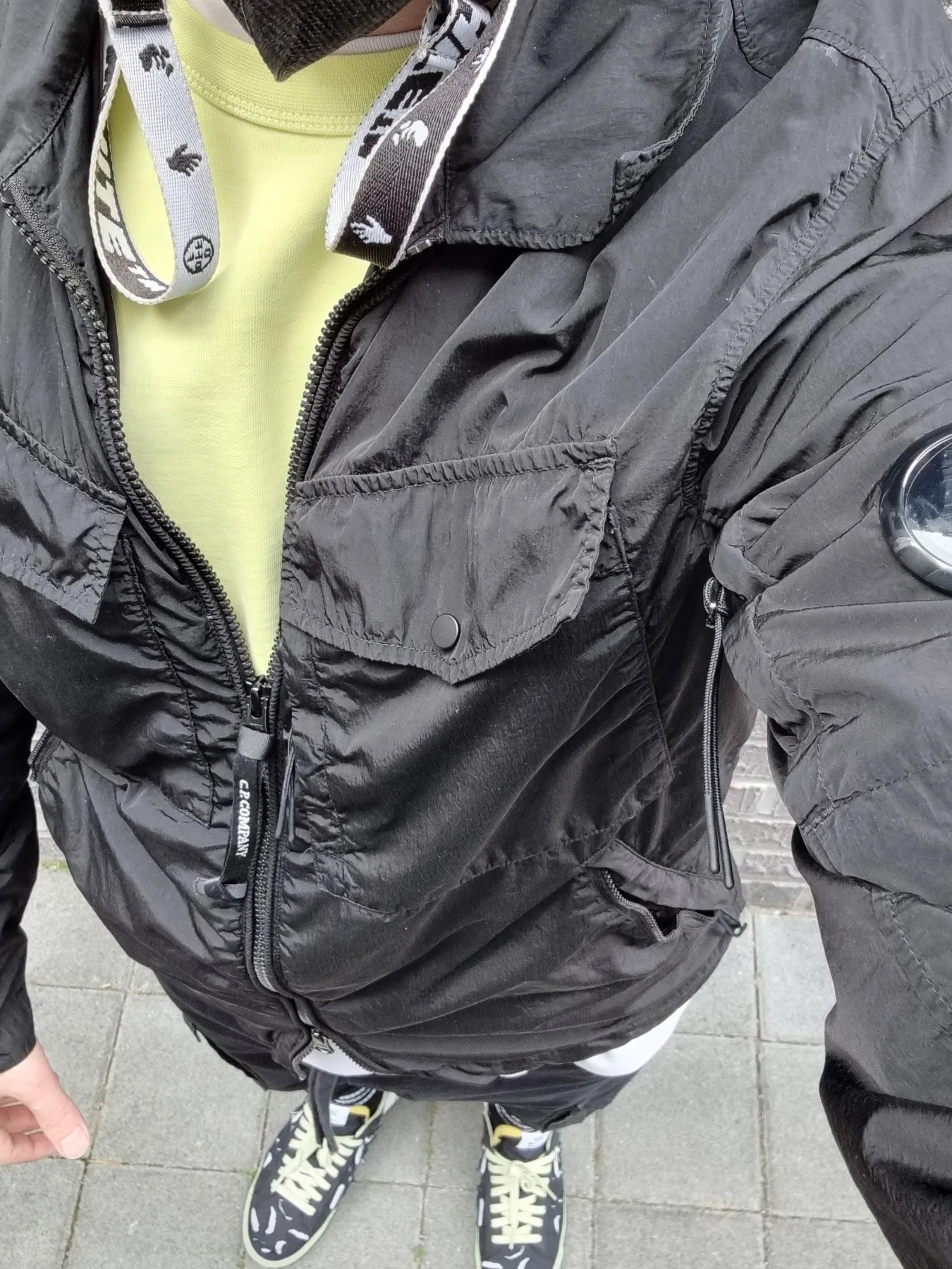 Nike x Acronym Blazer Low Black, Off-White x Amore Pacific Protection Box (Without Cosmetics) 착용 스타일 - 3