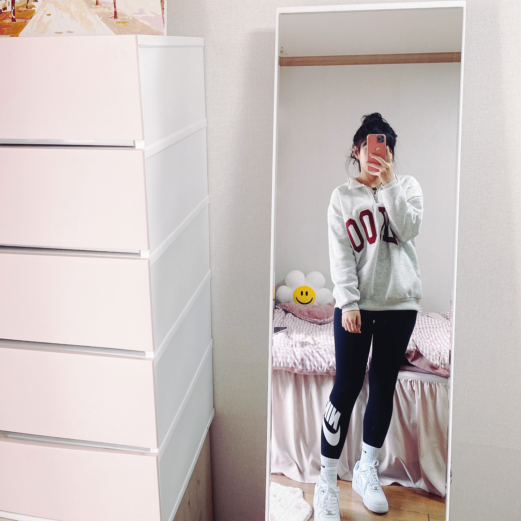 Nike Air Force 1 '07 Low White 착용 스타일