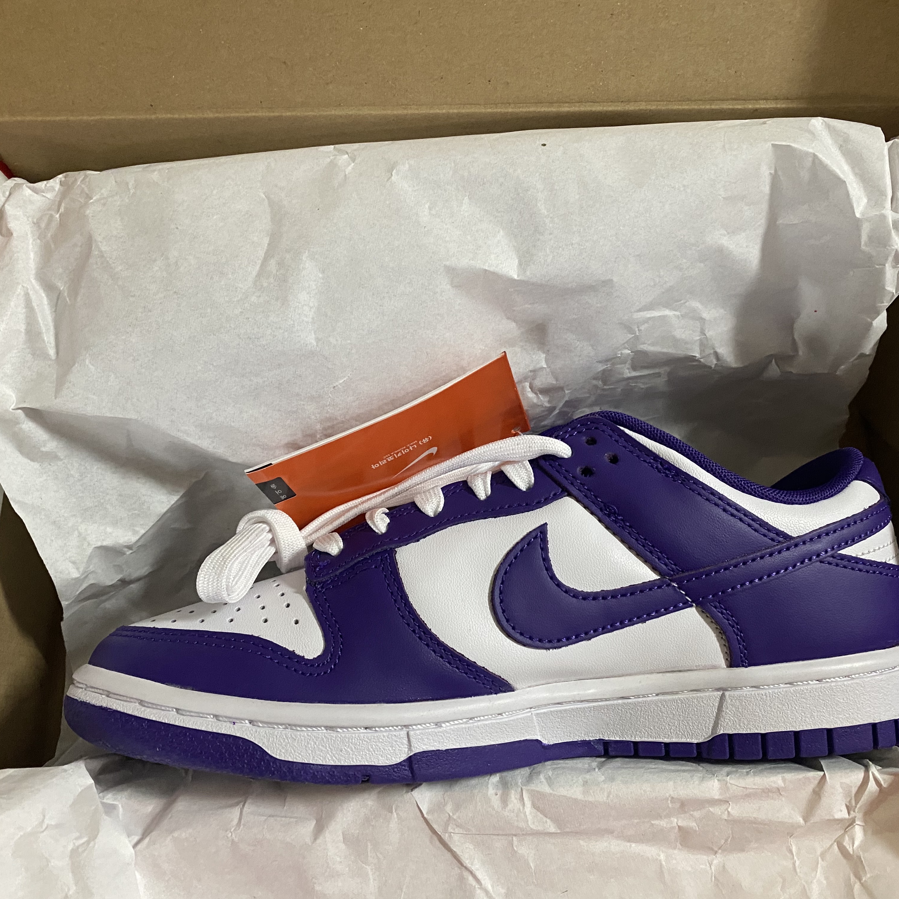 Nike Dunk Low Retro Championship Court Purple 착용 스타일 - 5