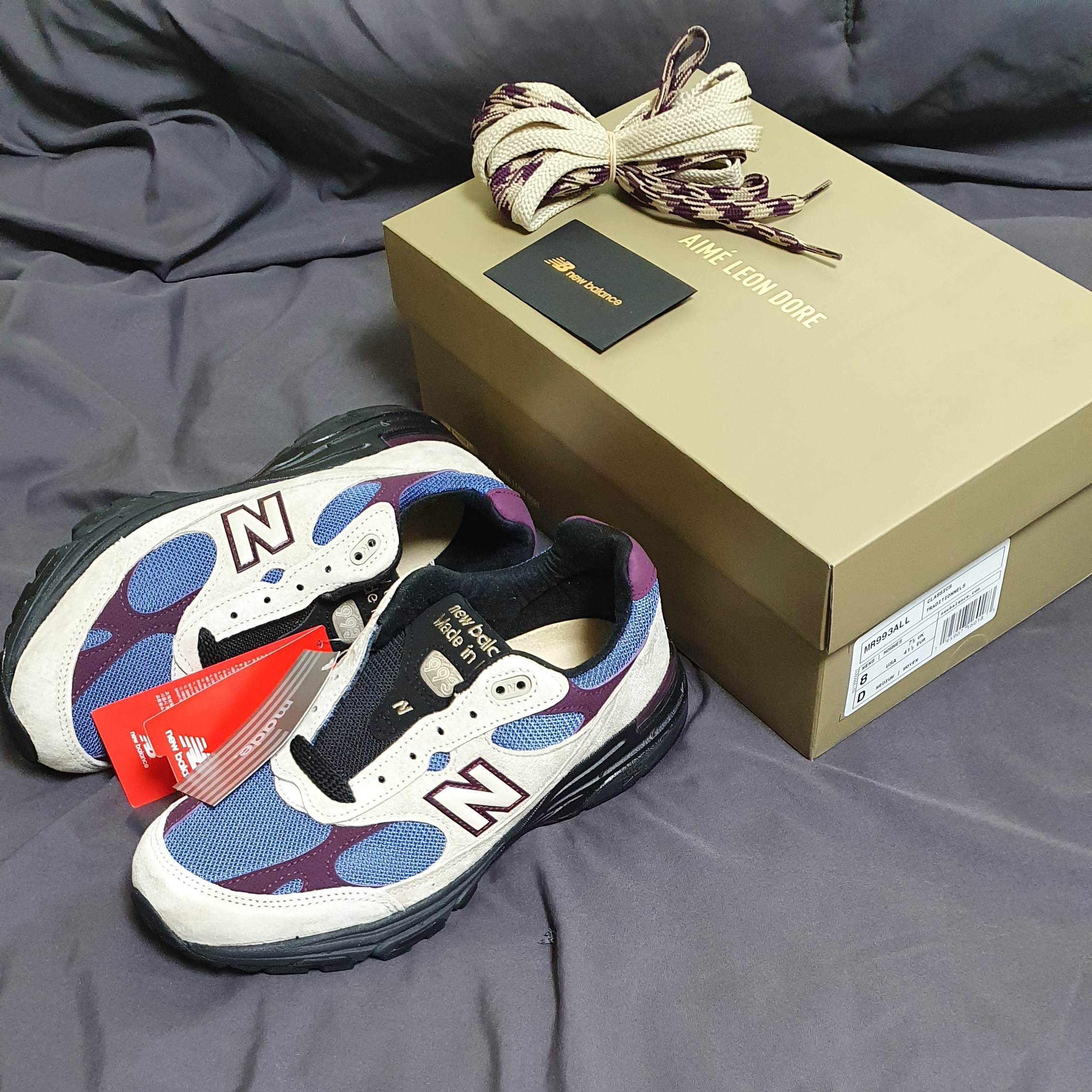 New Balance x Aime Leon Dore 993 Made in USA Taupe 착용 스타일