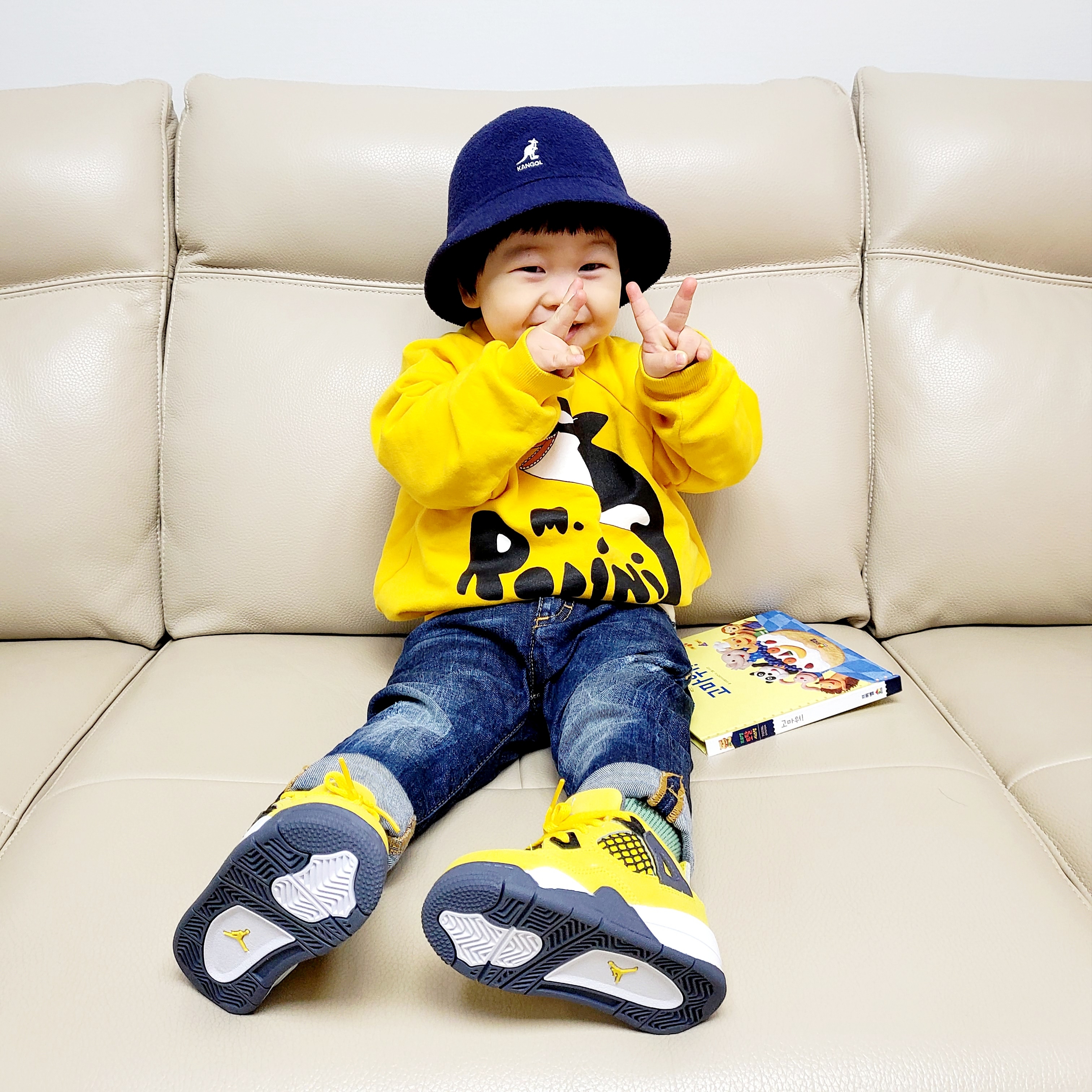 (TD) Jordan 4 Retro Tour Yellow 착용 스타일 - 1