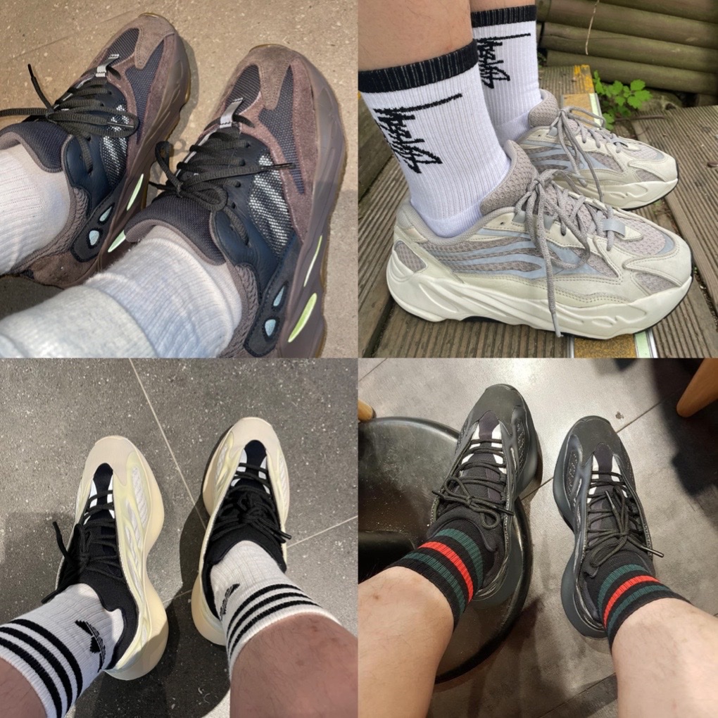 Adidas Yeezy Boost 350 V2 Desert Sage, Adidas Yeezy Boost 350 V2 Earth 착용 스타일 - 3
