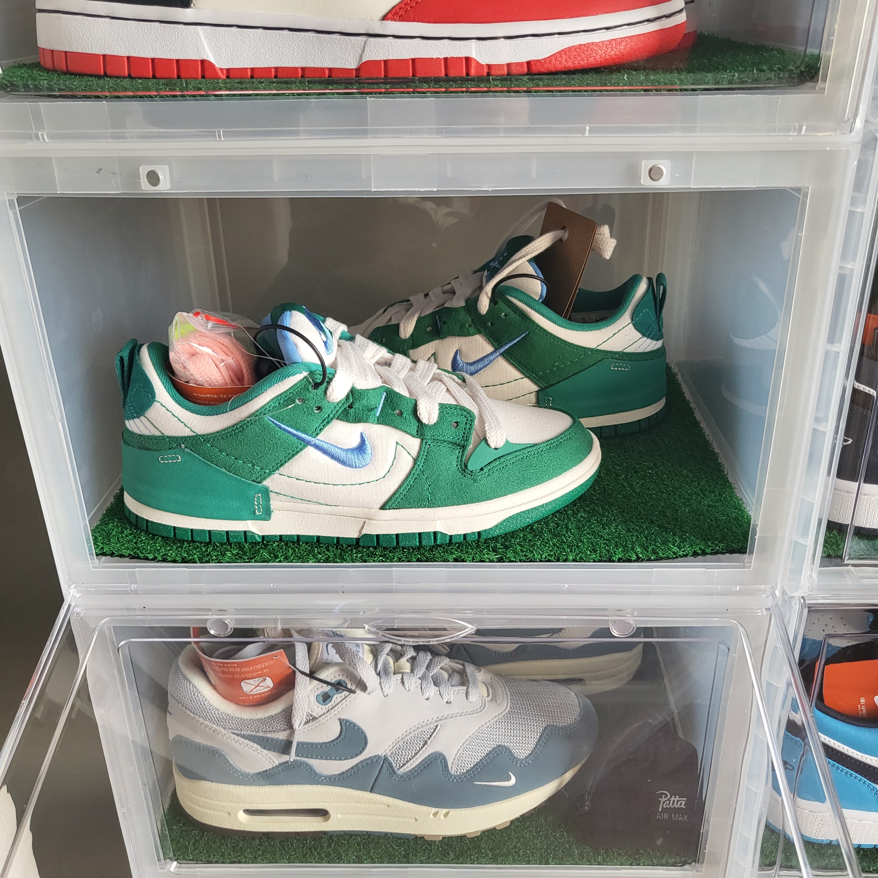(W) Nike Dunk Low Disrupt 2 Phantom University Blue 착용 스타일 - 2