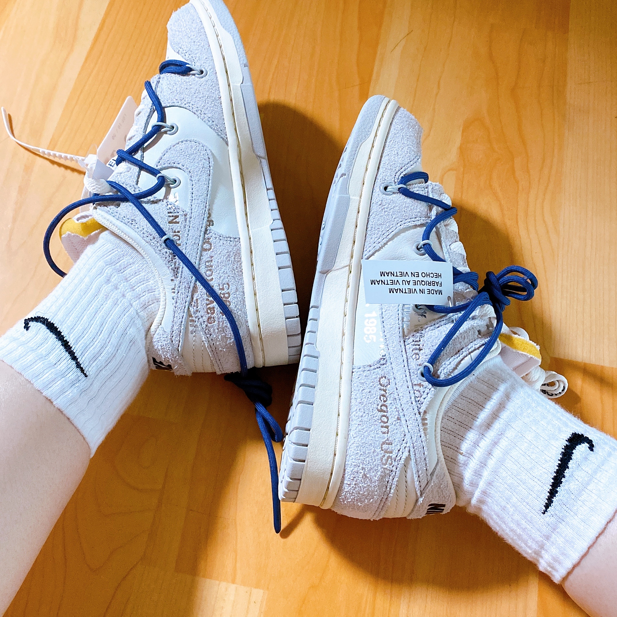 Nike x Off-White Dunk Low The 50 - Lot 18 착용 스타일 - 1