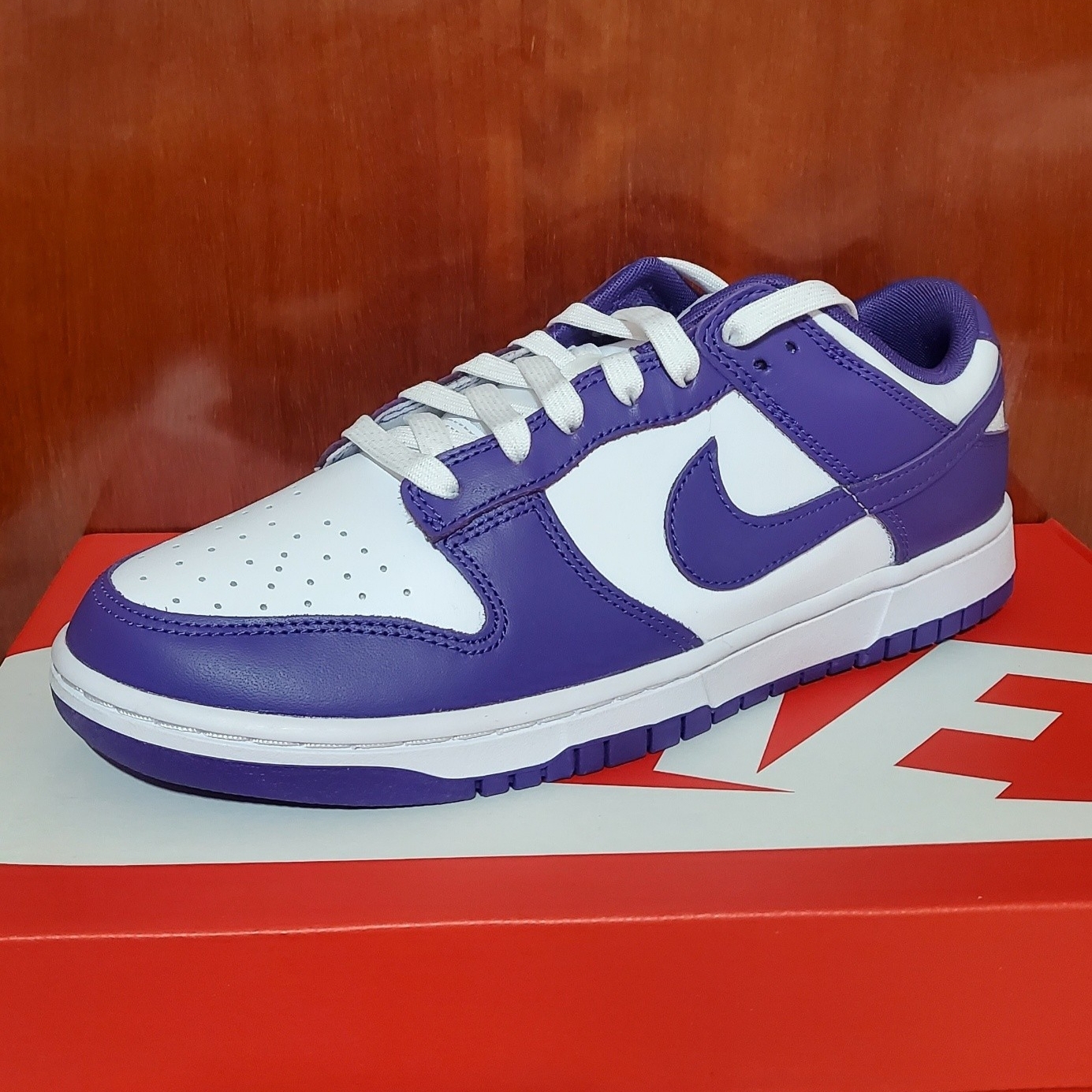 Nike Dunk Low Retro Championship Court Purple 착용 스타일