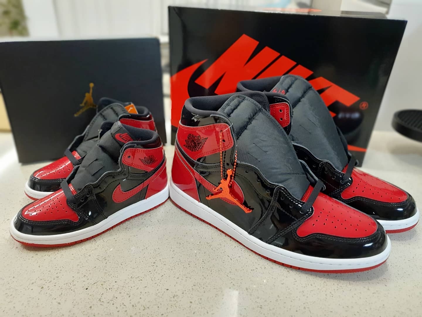 Jordan 1 Retro High OG Patent Bred, (PS) Jordan 1 Retro High OG Patent Bred 착용 스타일 - 2