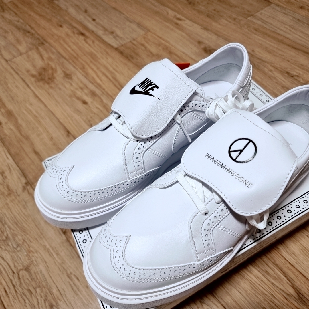 Nike x Peaceminusone Kwondo1 White 착용 스타일 - 3